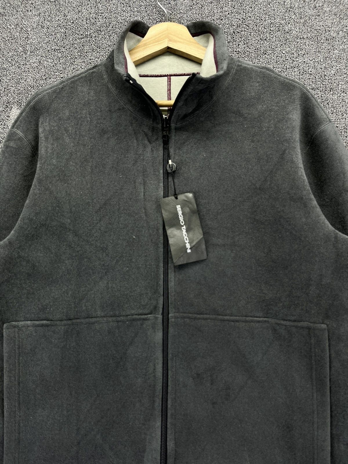 Japanese Brand Sergio Tacchini Grey Jacket Size L / US 10 / IT 46 - 5 Thumbnail