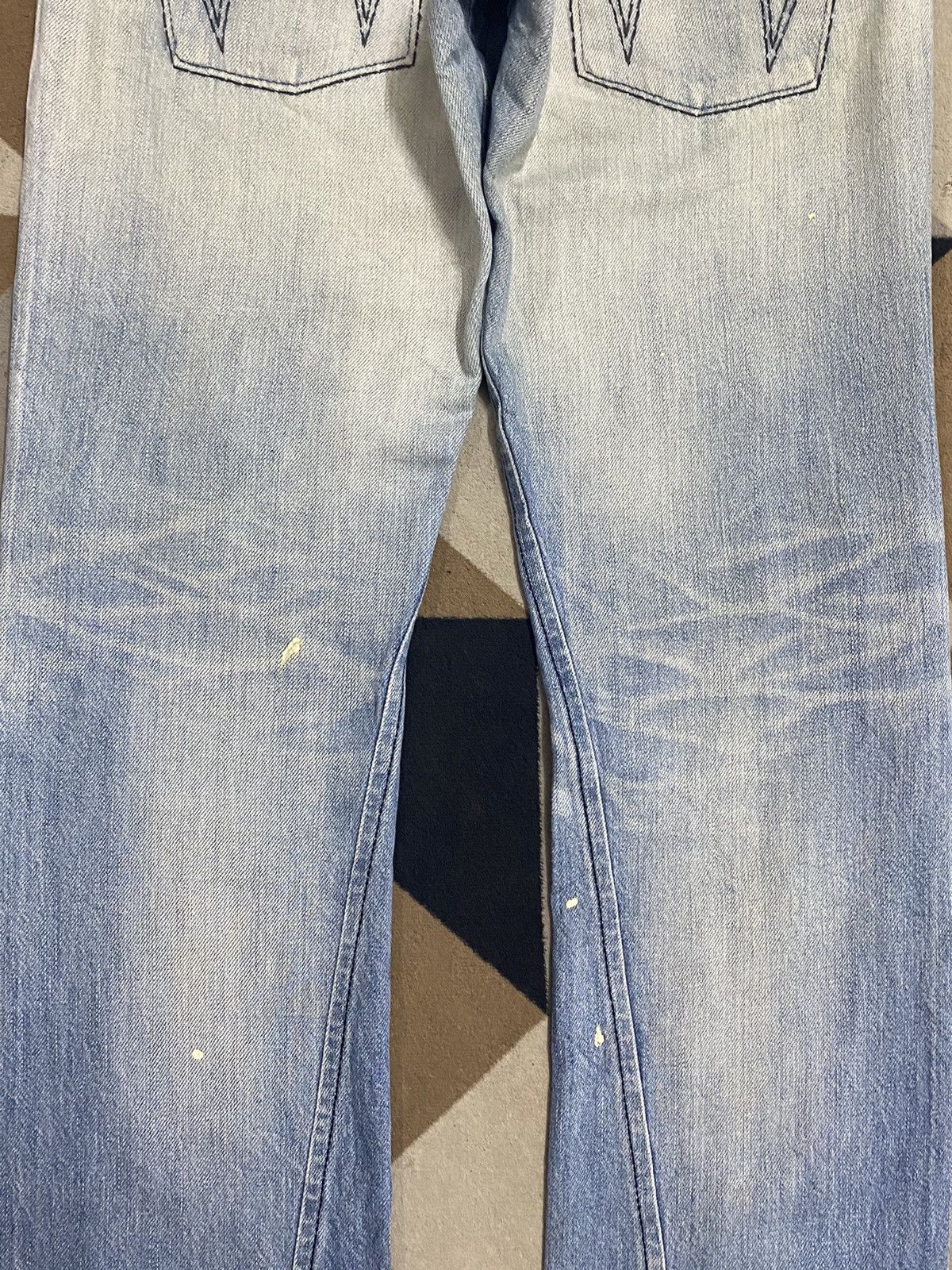 Edwin Vintage Edwin Blue Trip Faded Wash Distressed Jeans Size US 32 / EU 48 - 12 Thumbnail
