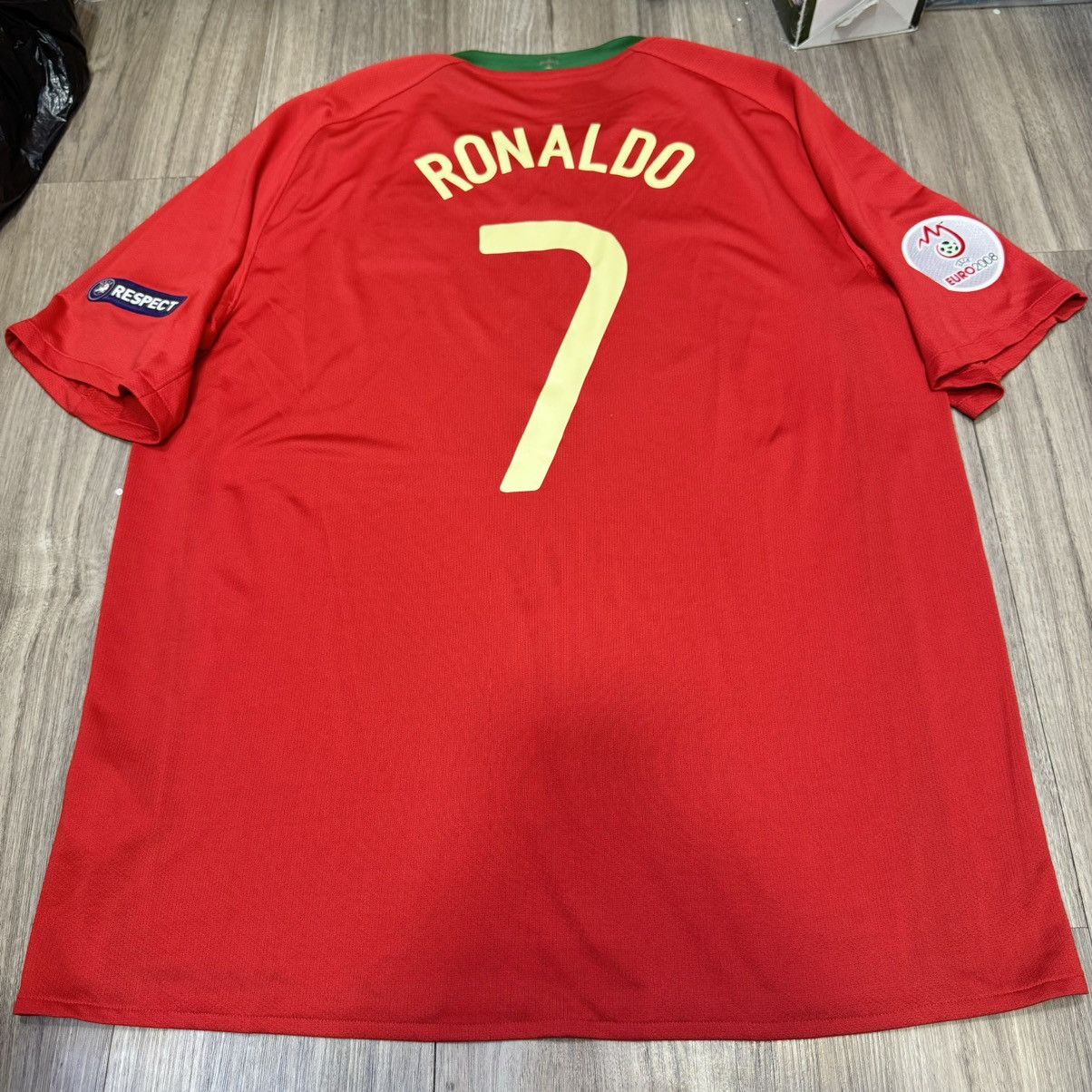 Nike Portugal Euro2008 home shirt #7 Ronaldo Size US XL / EU 56 / 4 - 2 Thumbnail