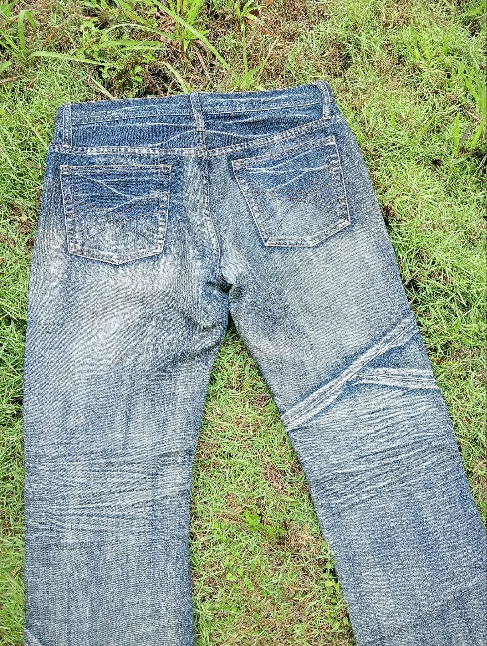 If Six Was Nine VINTAGE EDGE RUPERT JAPAN DISTRESSED LOOK JEANS Size US 35 - 11 Thumbnail