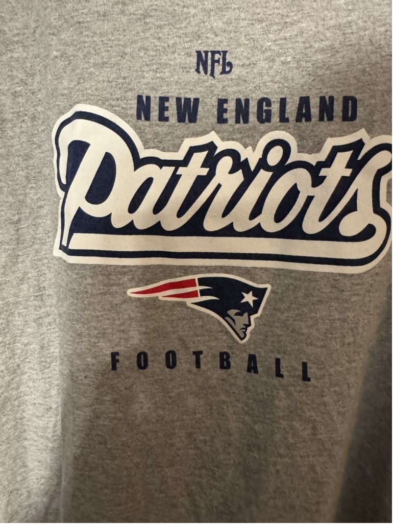 Lee New England Patriots T-Shirt Men XXL Gray VF Imagewear Size US XXL / EU 58 / 5 - 4 Thumbnail