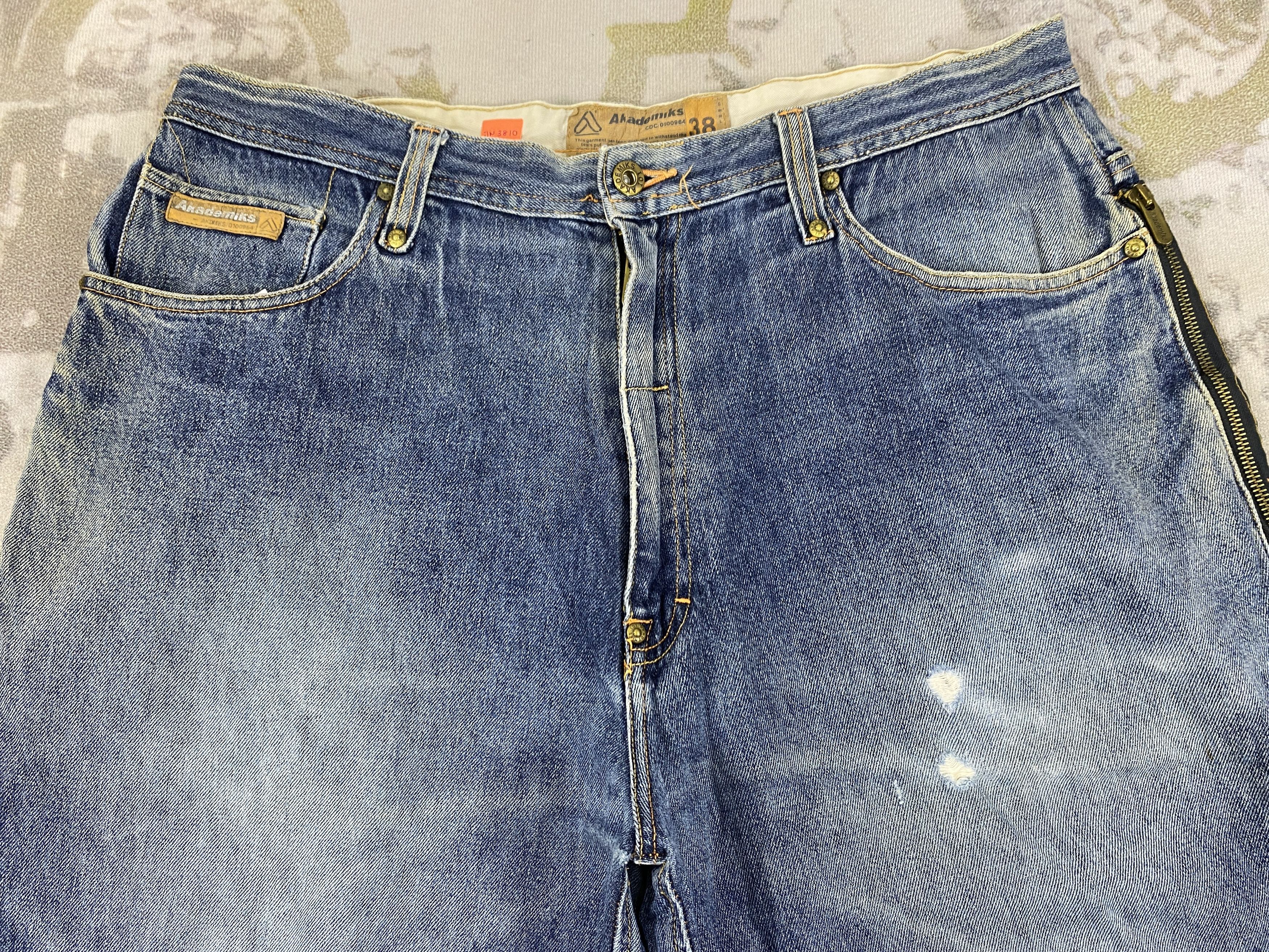 Akademiks Akademiks Distressed Blue Baggy Jeans 36x30 Denim- JN3810 Size US 36 / EU 52 - 3 Thumbnail