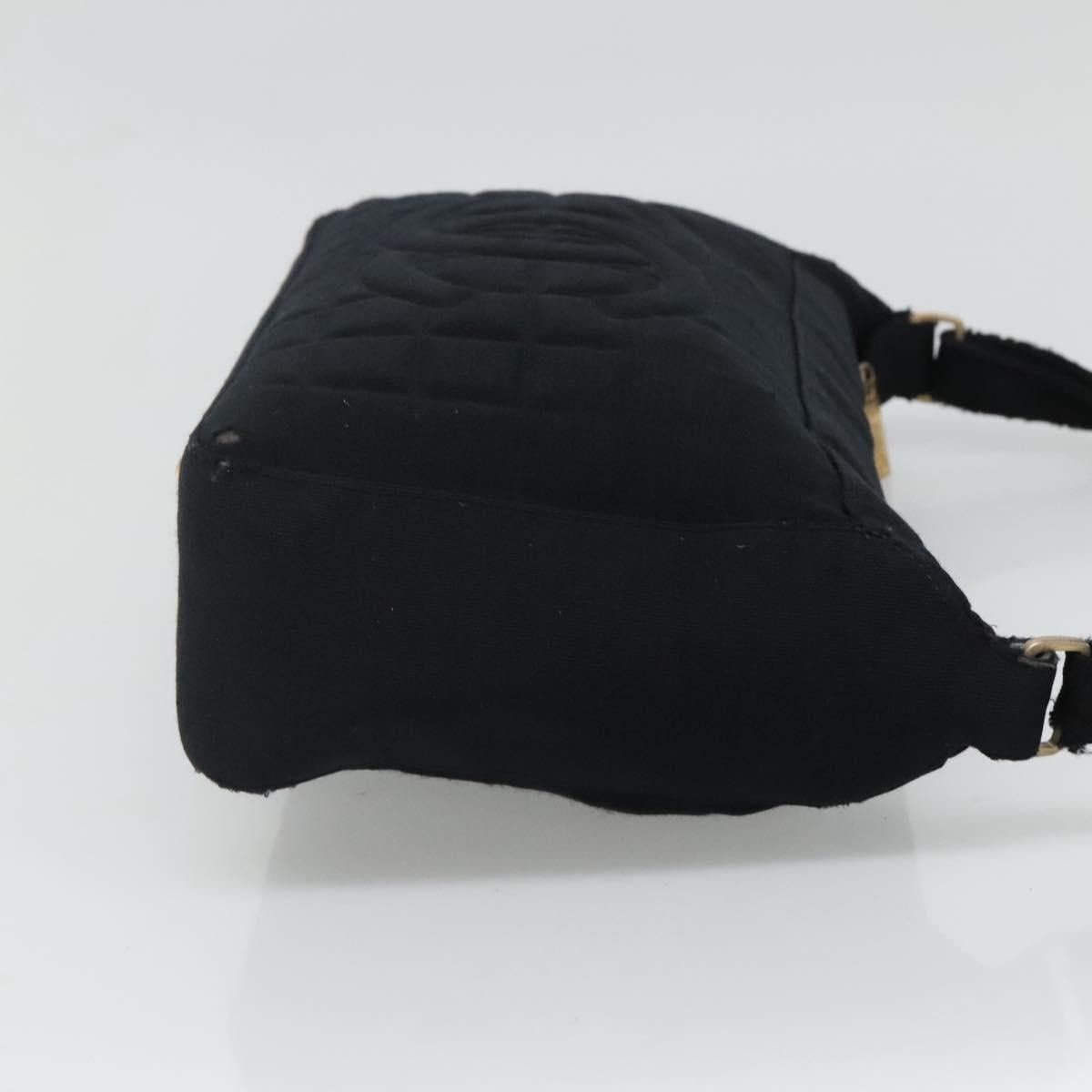 Chanel CHANEL Choco Bar Line Shoulder Bag Canvas Black CC Size ONE SIZE - 5 Thumbnail