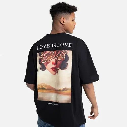 Japanese Brand Hirasawa x Asa Love is Love Design Oversized Graphic Tees Size US L / EU 52-54 / 3 - 5 Thumbnail