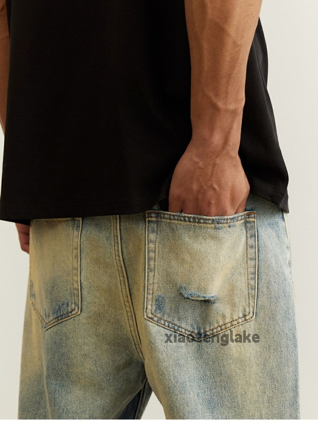 Jean × Vintage washed faded rusty damaged grunge bootcut jeans Size US 32 / EU 48 - 8 Thumbnail