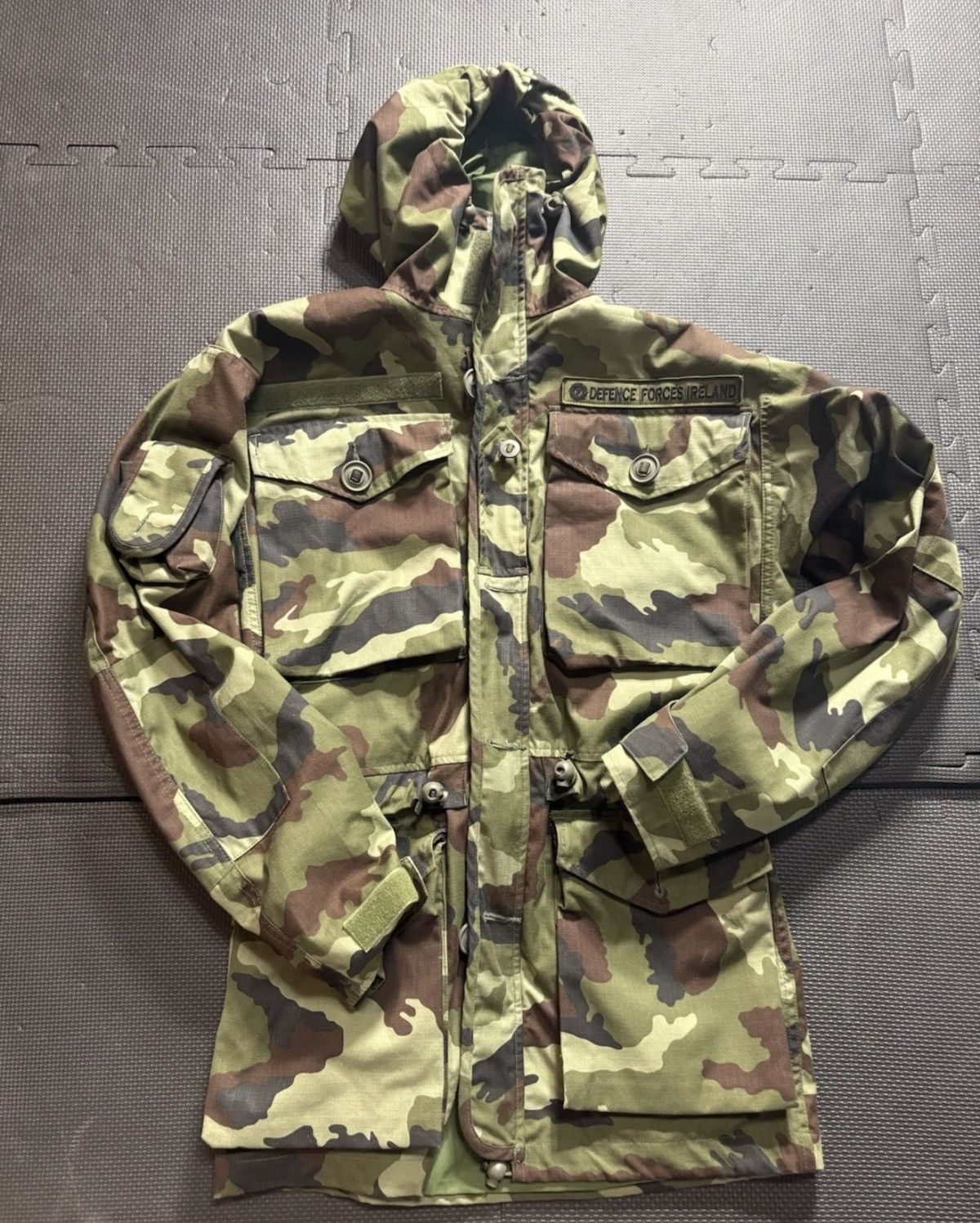 Vintage Irish Defense Force DPM Parka Paddyflage Camouflage Parka Size US S / EU 44-46 / 1 - 2 Thumbnail