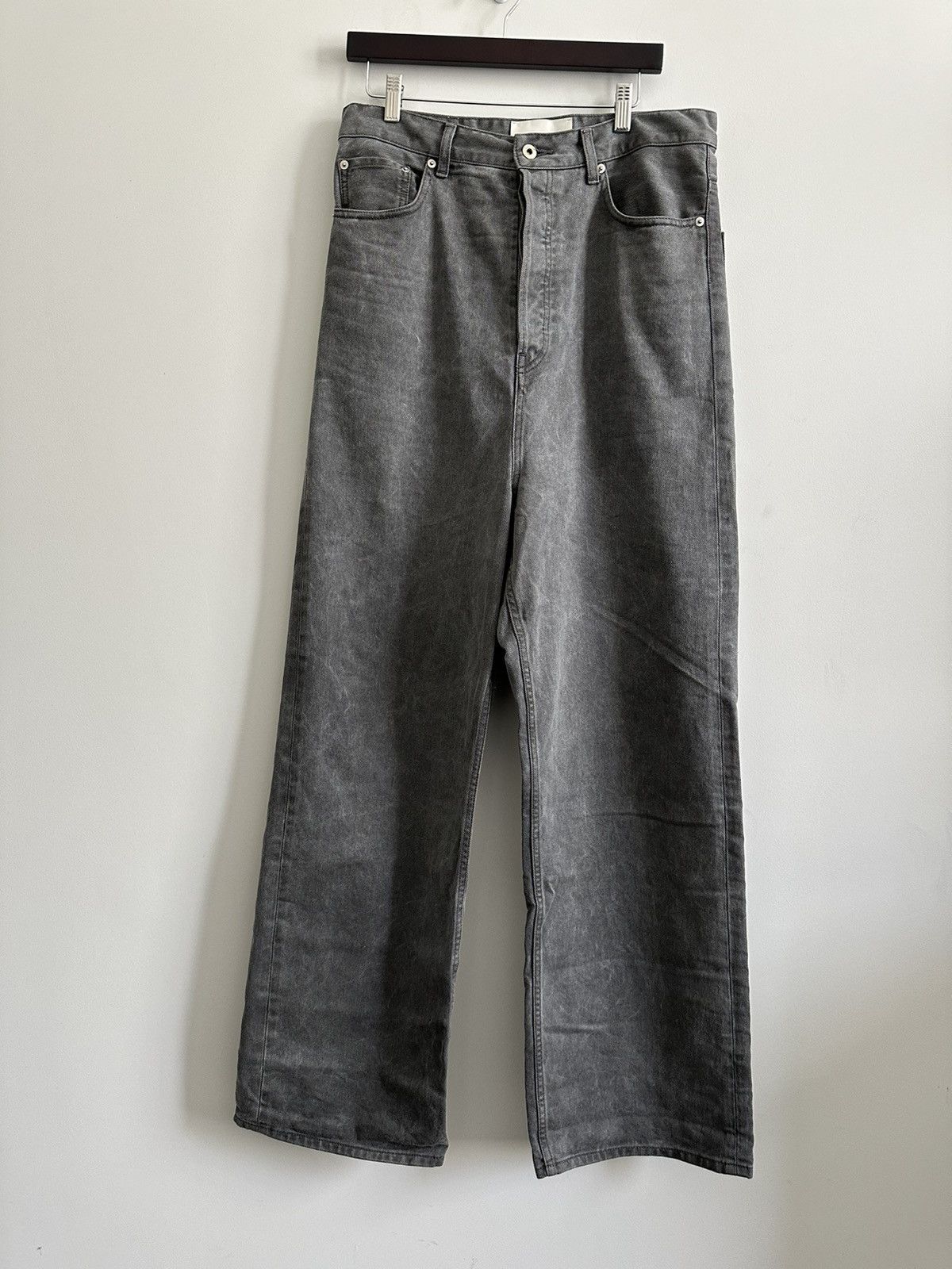 Vuja De Vuja De Grey Uneven Dye Denim Pants | Grailed