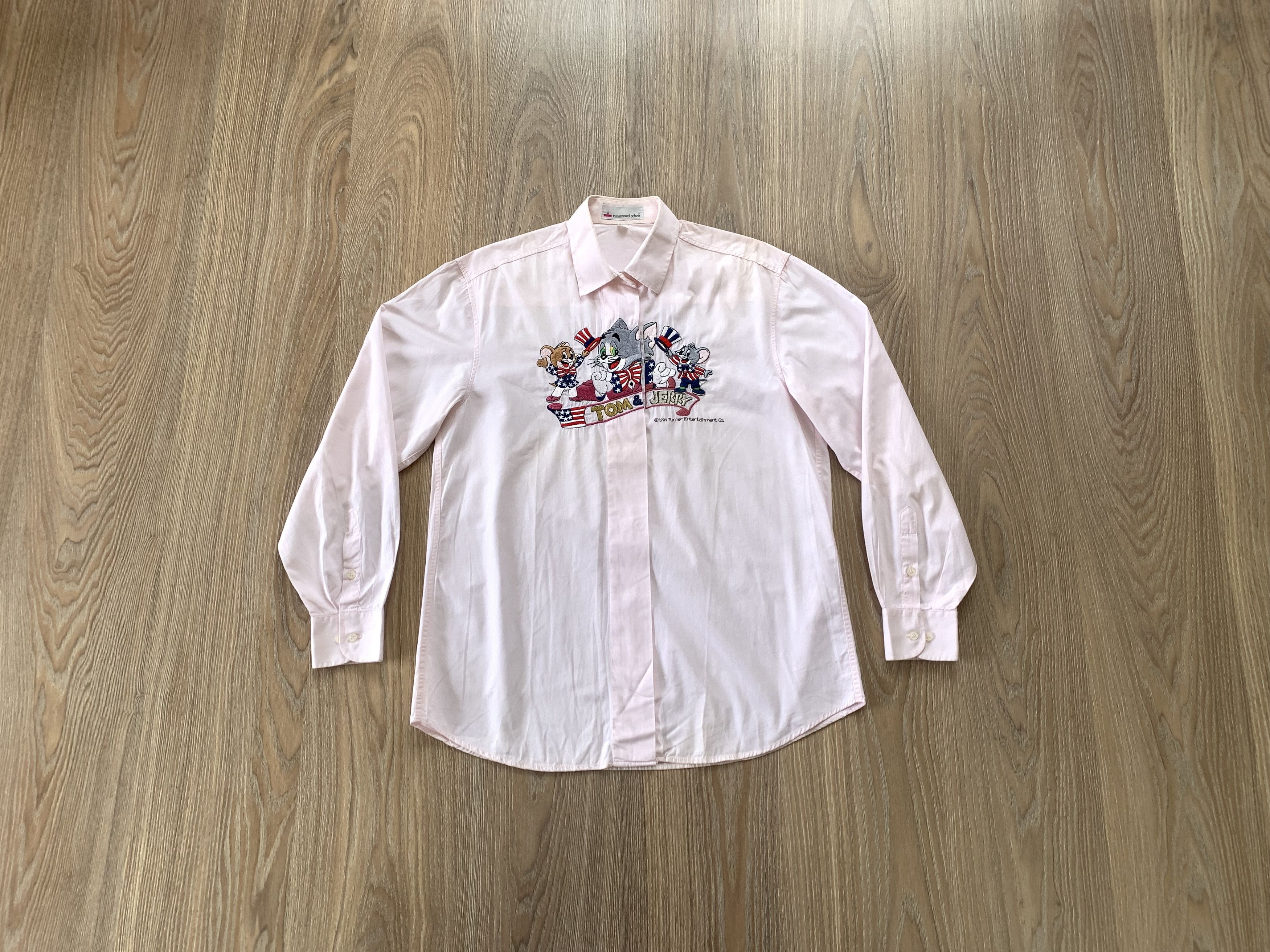 Warner Bros Vintage Warner Bros Tom & Jerry Embroidered Shirt 1994 Size US S / EU 44-46 / 1 - 1 Thumbnail