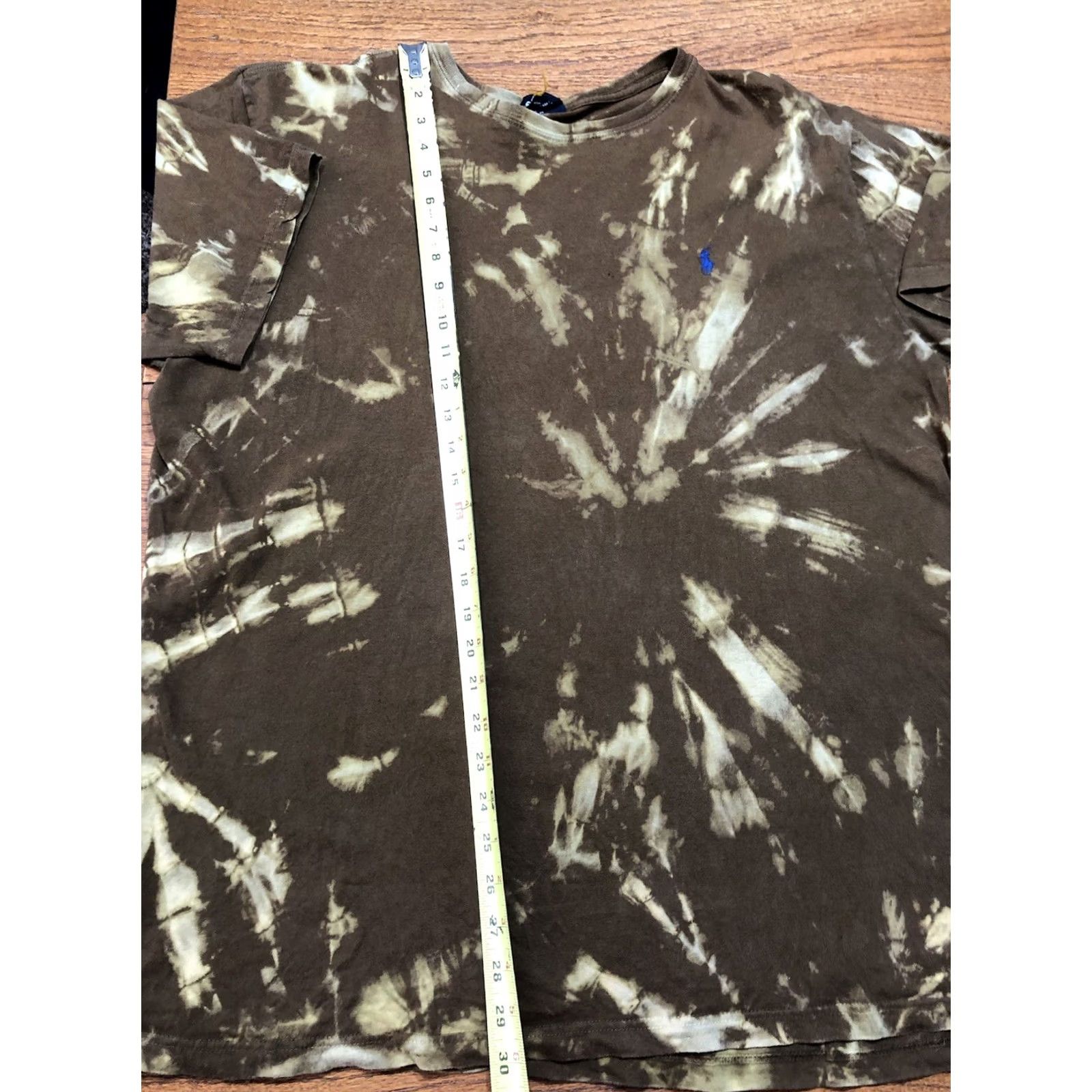 Polo Ralph Lauren Vintage Polo Ralph Lauren Brown Acid Wash Tie Dye Single Stitch T-Shirt Tag L Mens Size US L / EU 52-54 / 3 - 6 Thumbnail