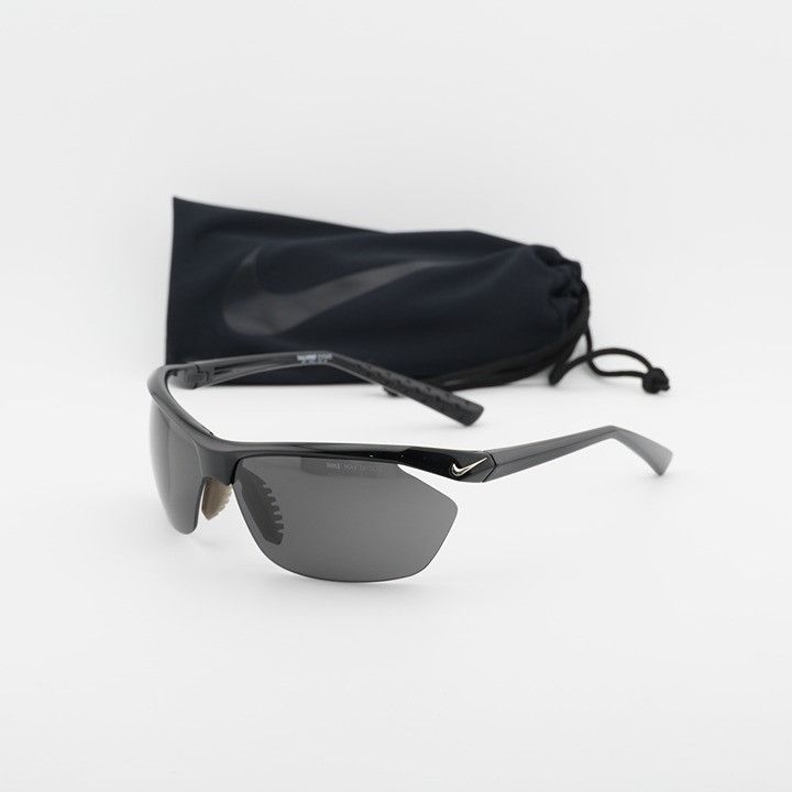 Nike Nike TAILWIND MI EV0491 001 Sunglasses Black Shield Frame Size ONE SIZE - 9 Thumbnail