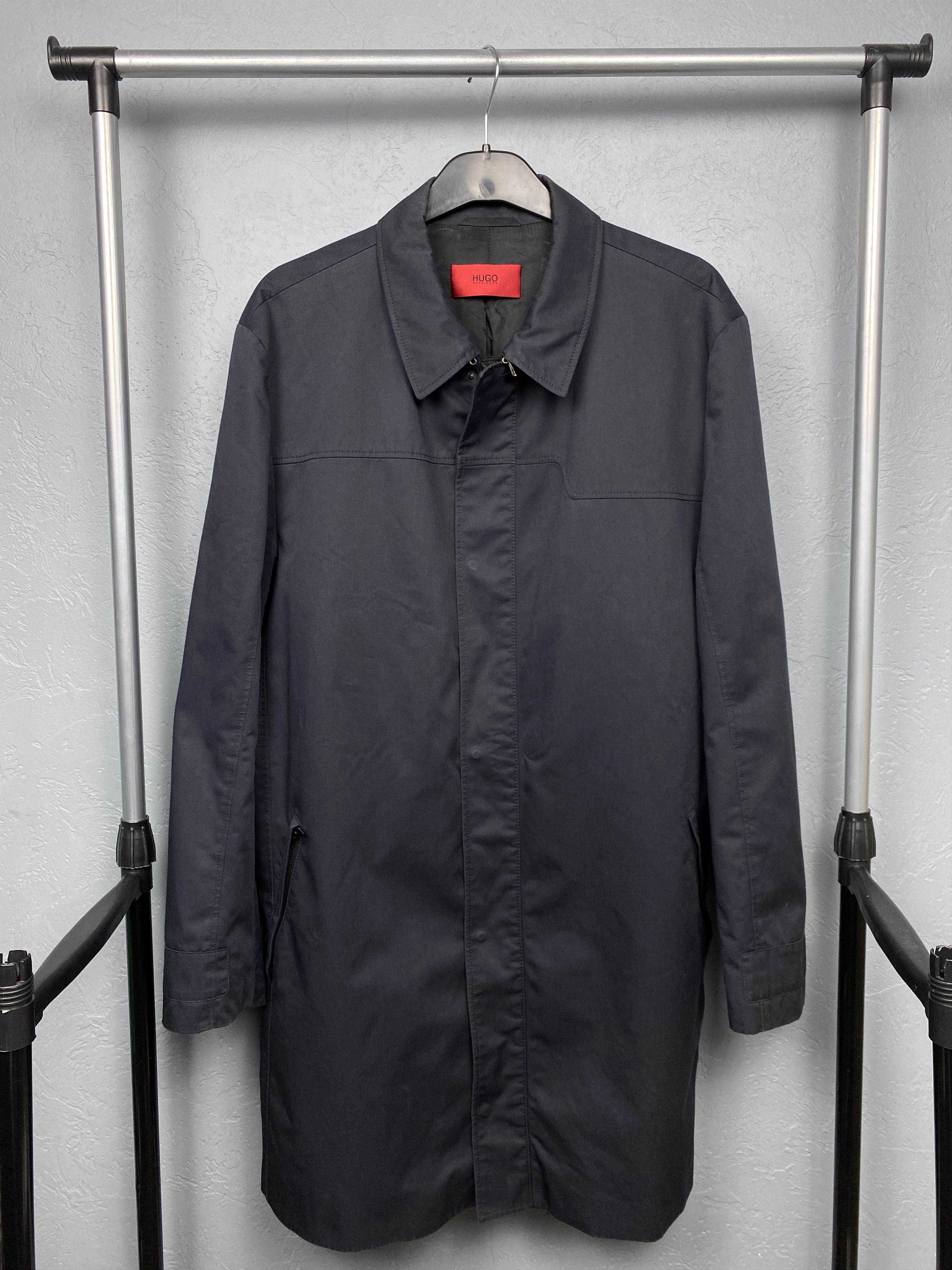 Hugo Boss × Vintage Hugo Boss Vintage Mens Trench Jacket Size US L / EU 52-54 / 3 - 1 Thumbnail