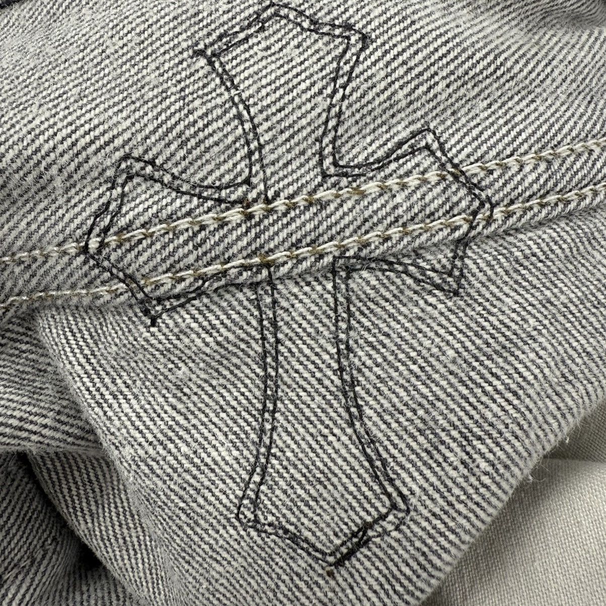 Chrome Hearts Chrome Hearts Grey Levi‘s 501 Black Patch Denim Size US 31 - 14 Thumbnail