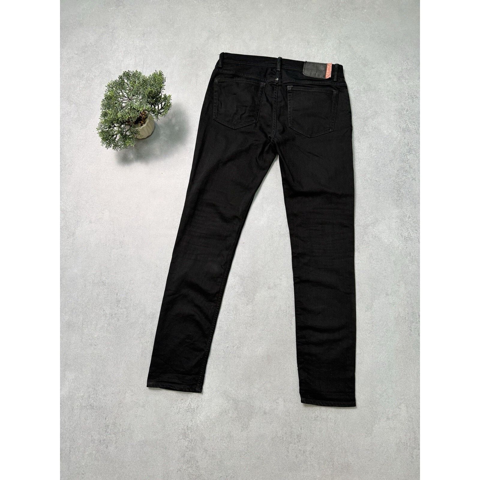 Acne Studios Bla Konst North Stay Black Slim Fit Denim Jeans