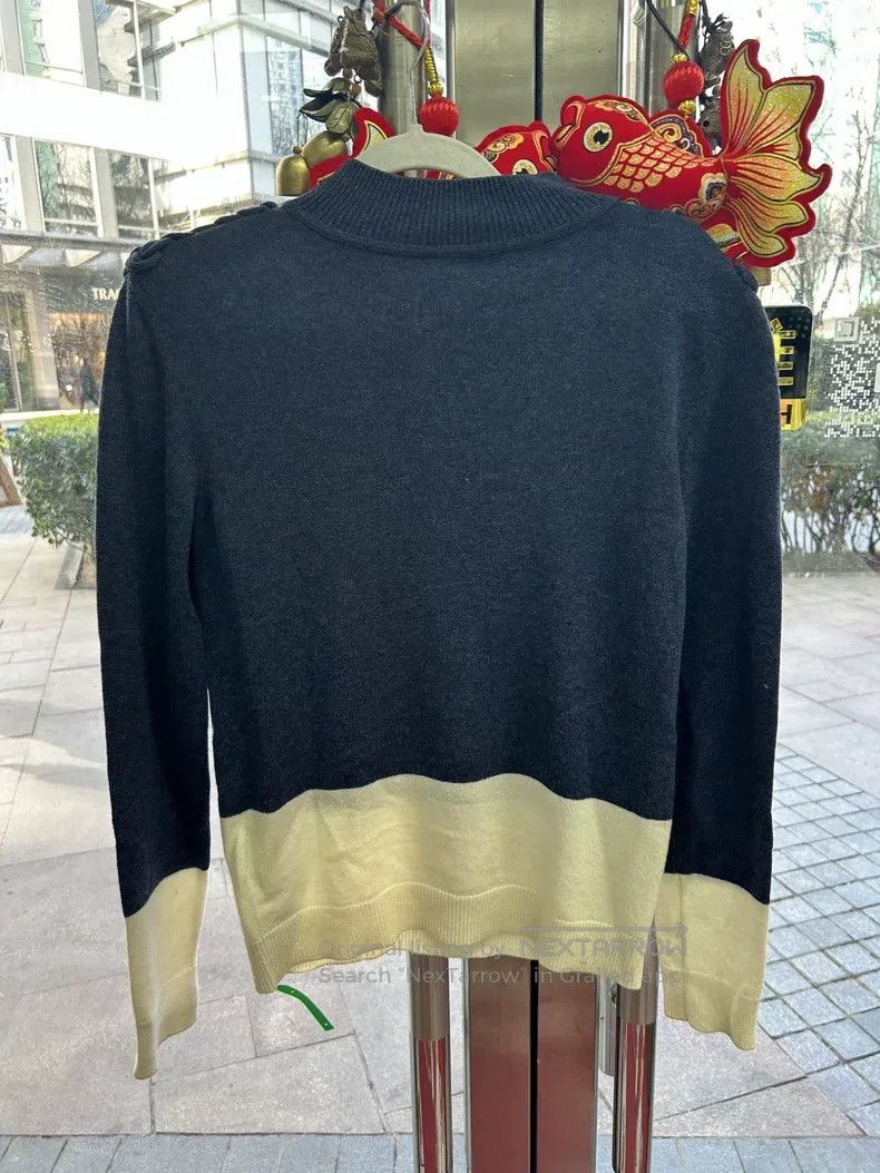 Hermes Hermes Black and Beige Knit Sweater Size XS / US 0-2 / IT 36-38 - 2 Thumbnail