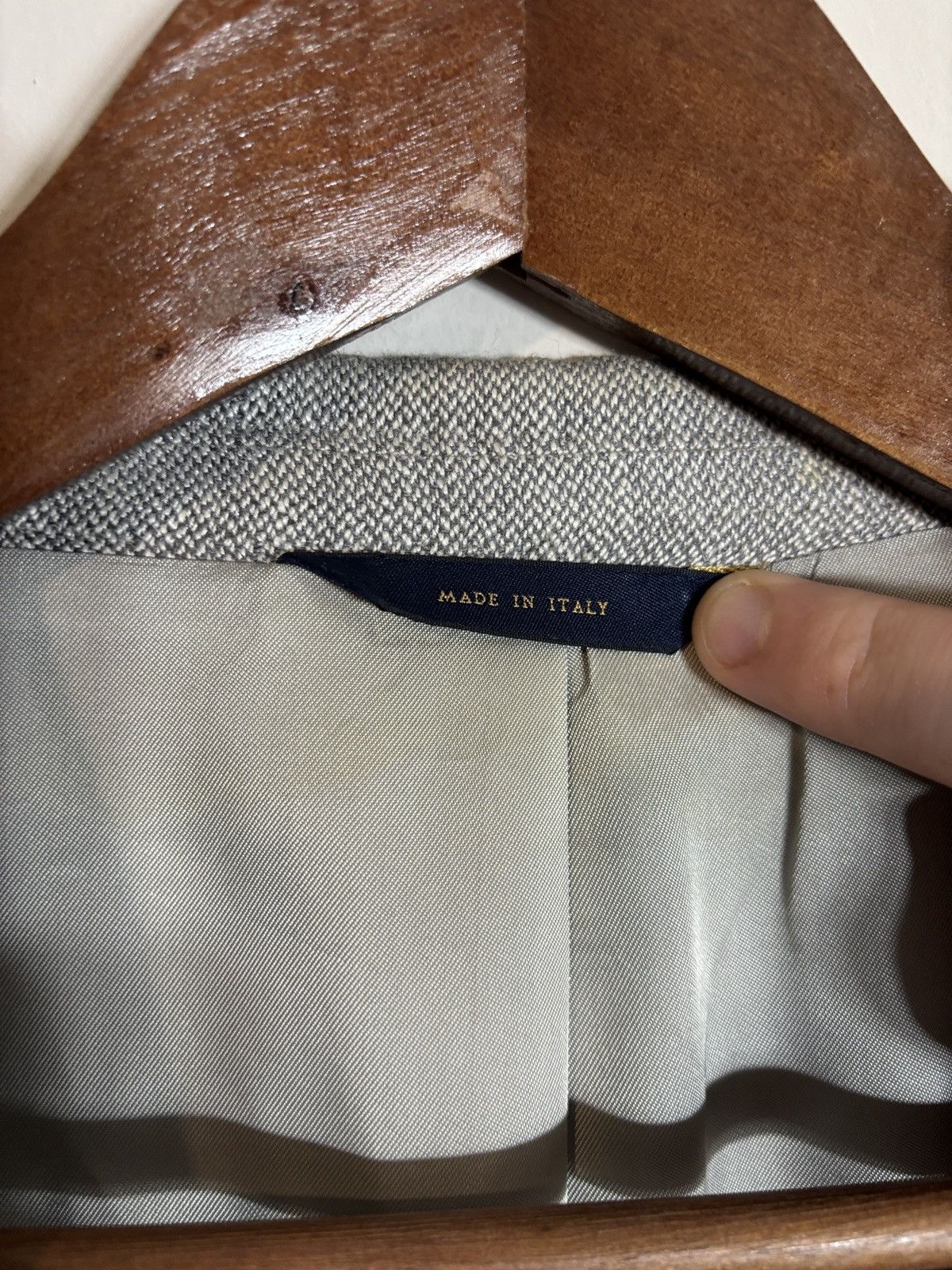 Brooks Brothers Brooks Brothers Silk Linen Wool Blend Blazer 46 Size 46S - 3 Thumbnail