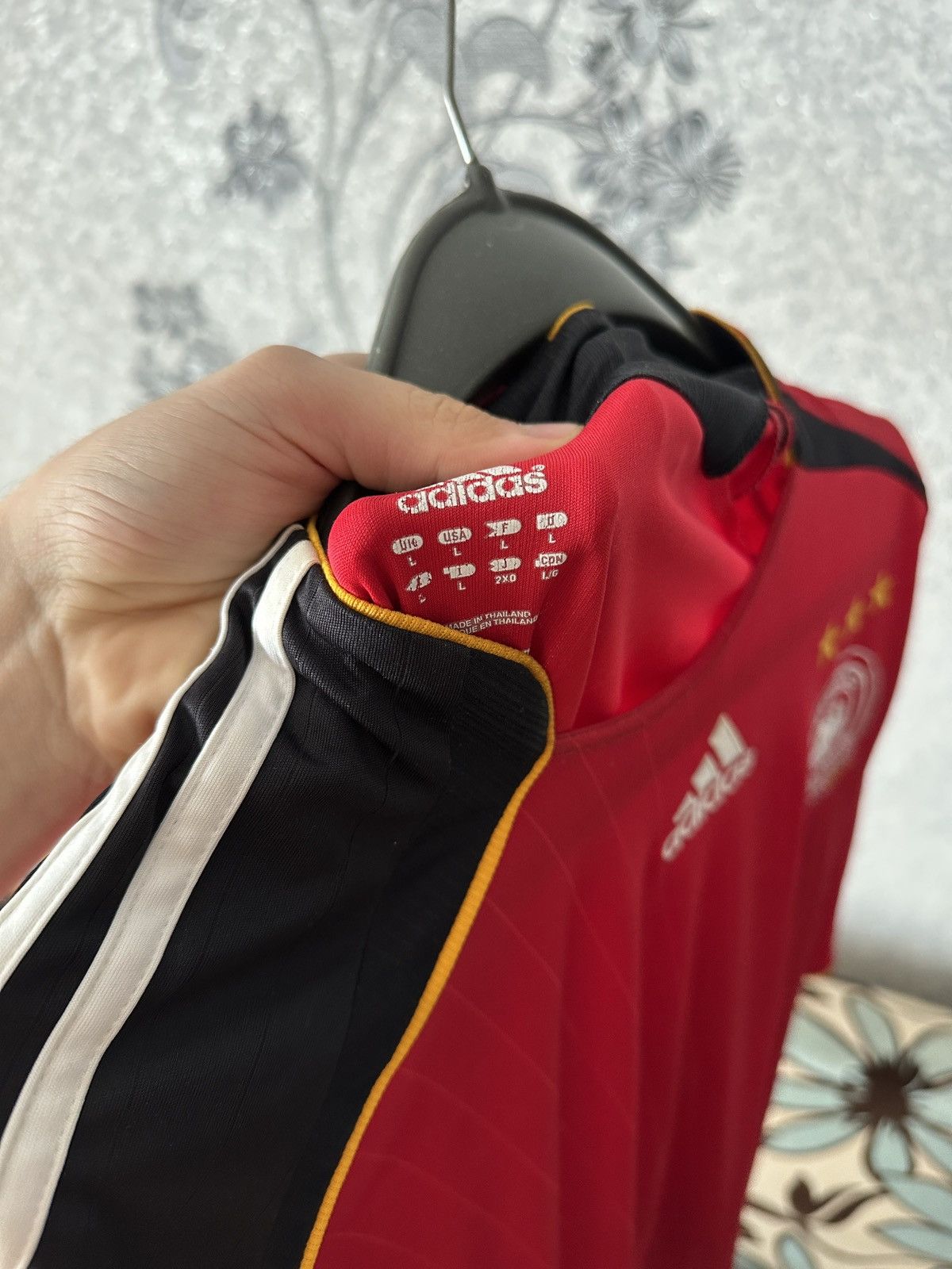 Adidas GERMANY 2006 2008 AWAY FOOTBALL SHIRT SOCCER JERSEY ADIDAS Size US XL / EU 56 / 4 - 5 Thumbnail