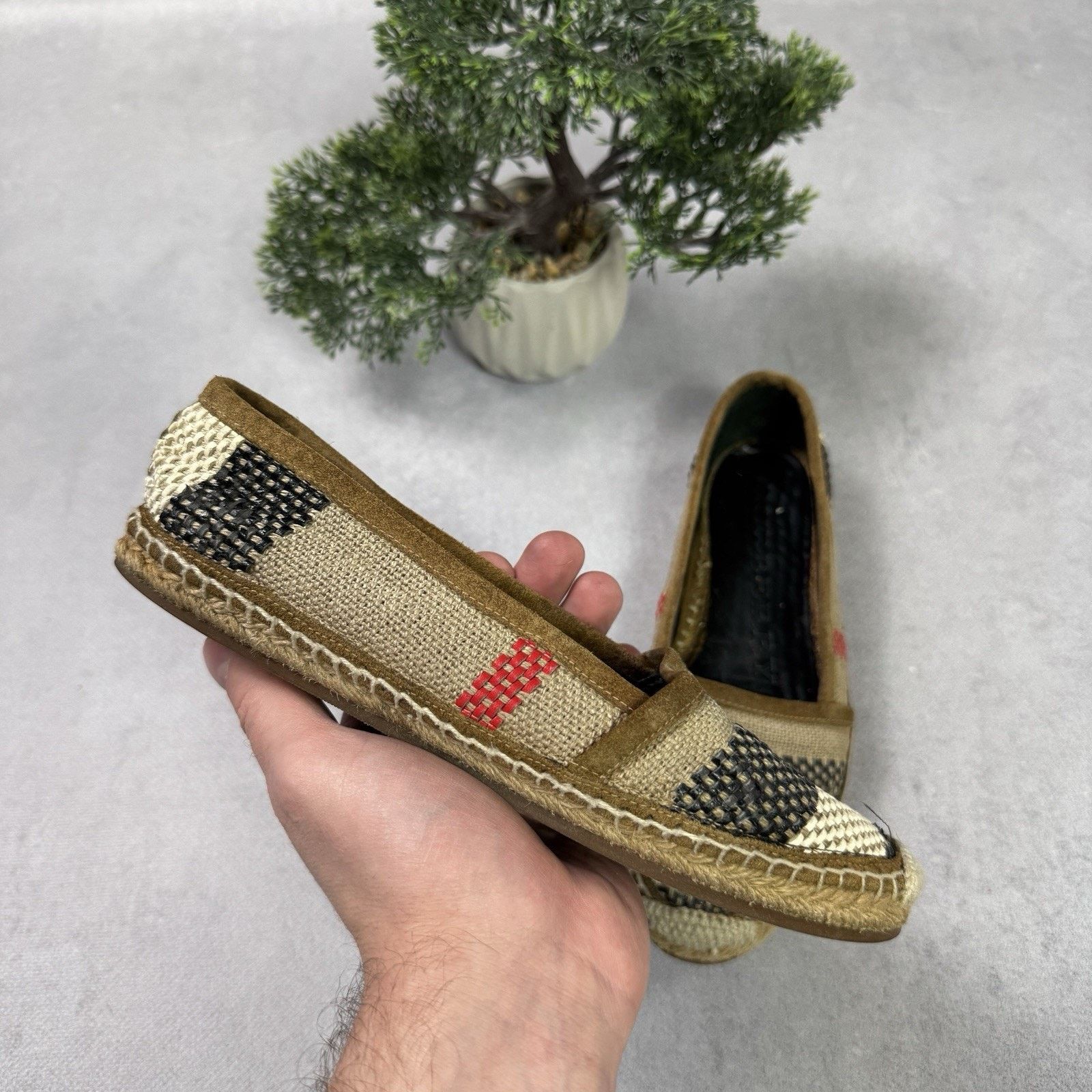 Burberry Burberry Espadrille Womens Check Size 35 US 5 Size US 5 / IT 35 - 1 Thumbnail