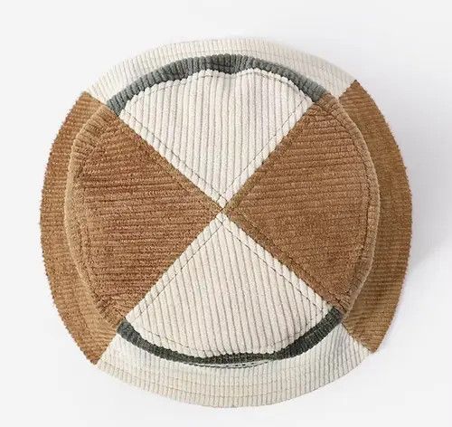 Other Y2k corduroy patchwork bucket hat Size ONE SIZE - 2 Thumbnail