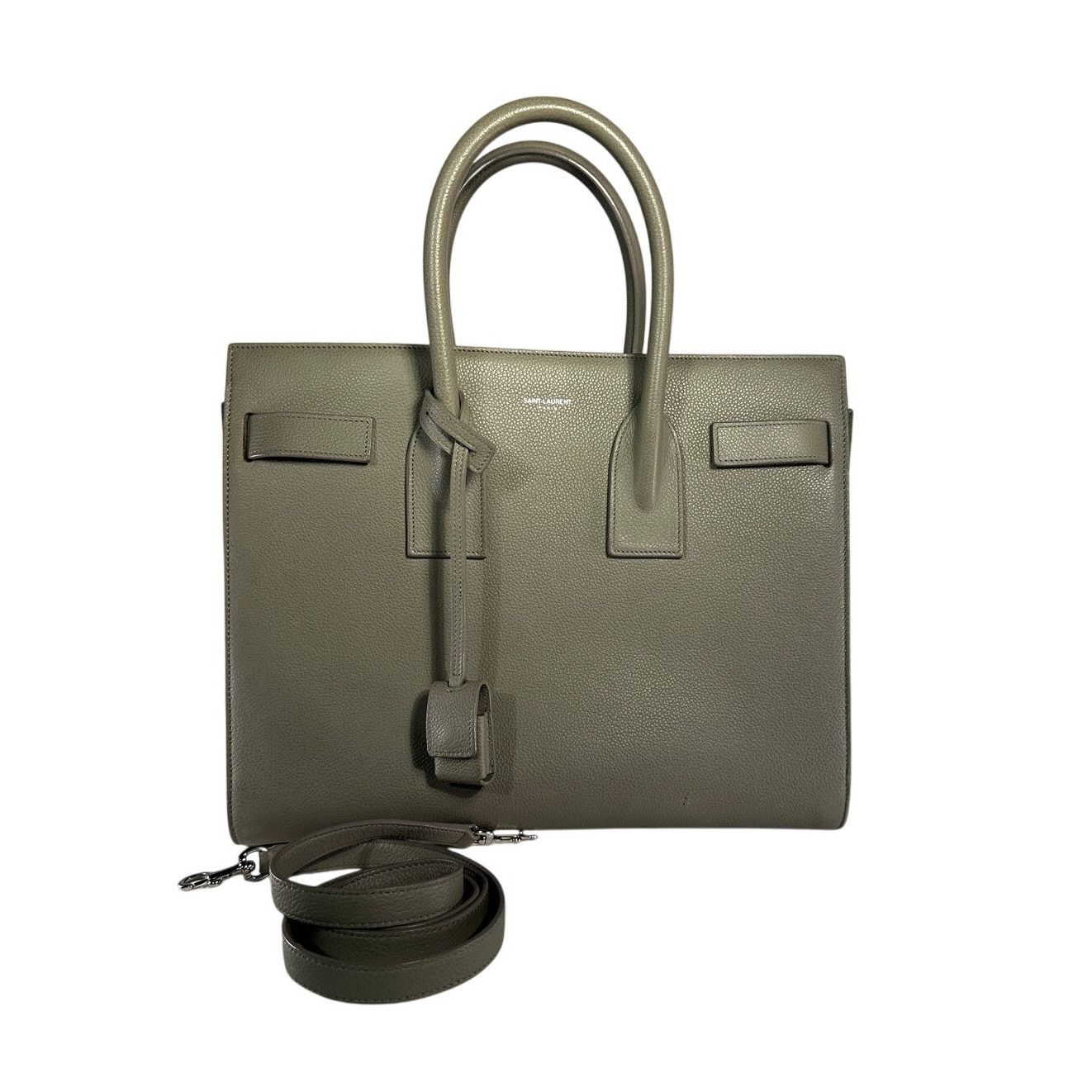 Yves Saint Laurent YVES SAINT LAURENT YSL Classic Sac De Jour Baby Tote Beige Size ONE SIZE - 9 Thumbnail