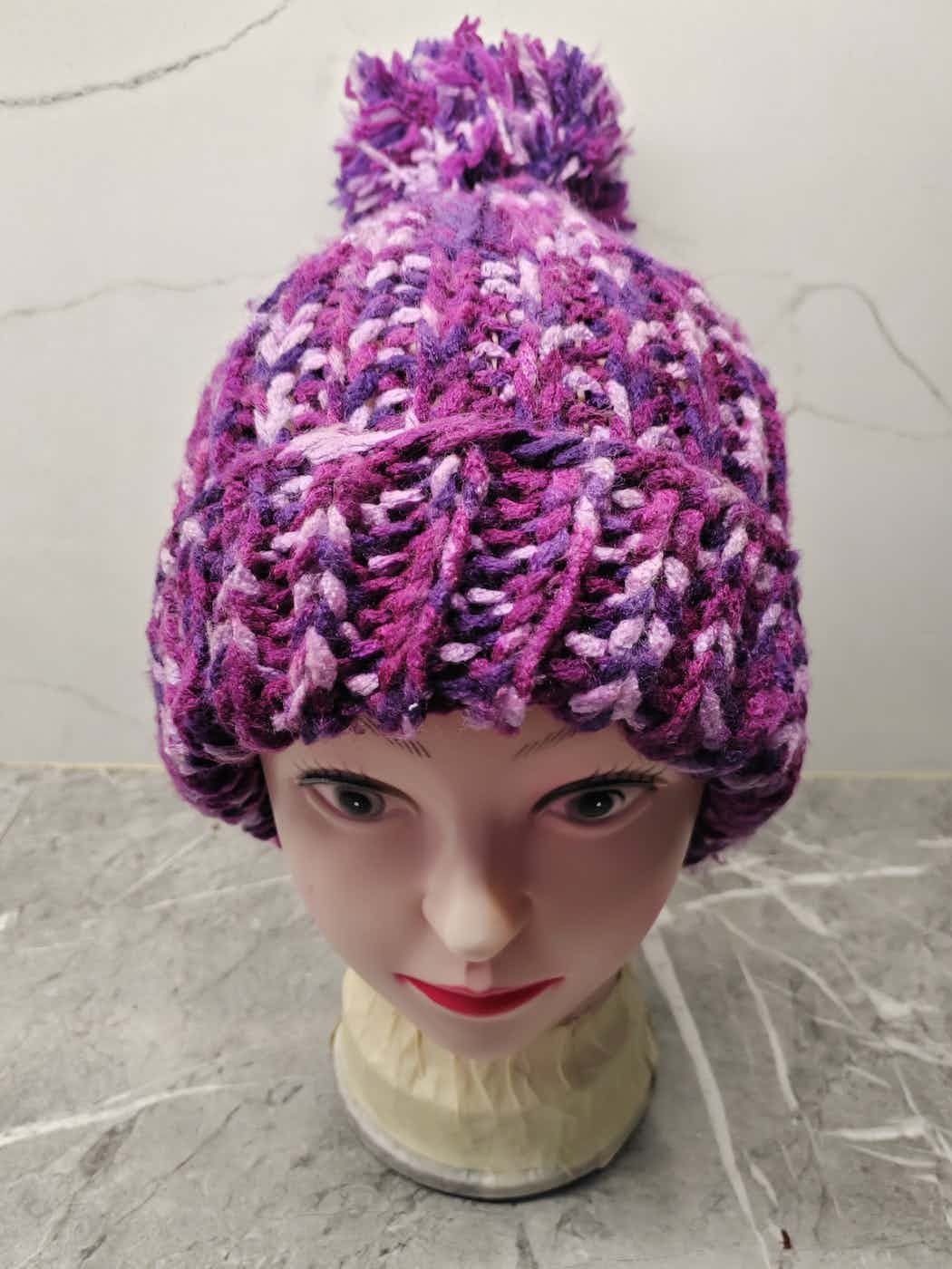 image of Hat x Vintage Unknown Knit Japanese Snowcap Beanie in Mix, Men's