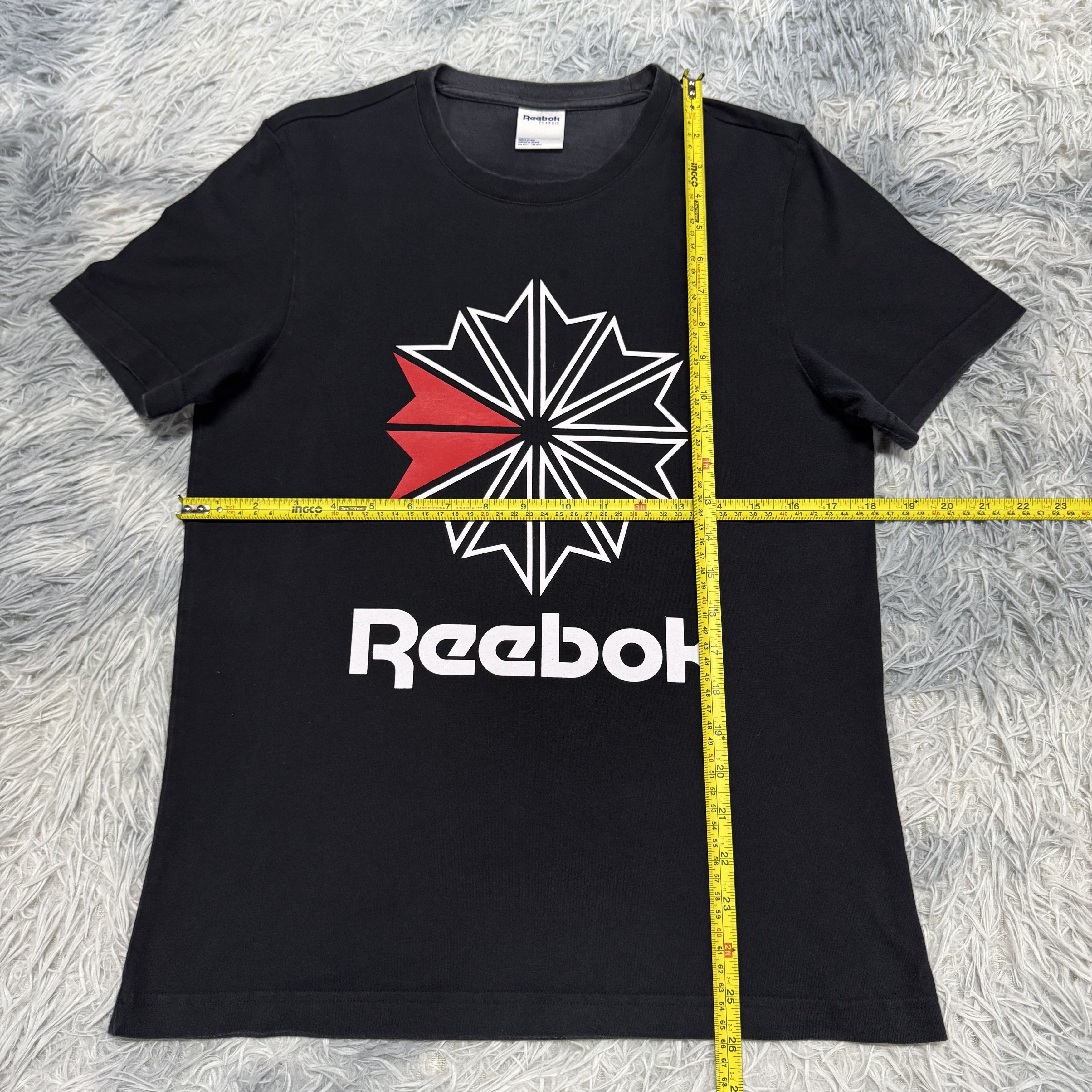 Vintage Rare Vintage Reebox Classic Big Logo Black Tshirt Size US S / EU 44-46 / 1 - 5 Thumbnail
