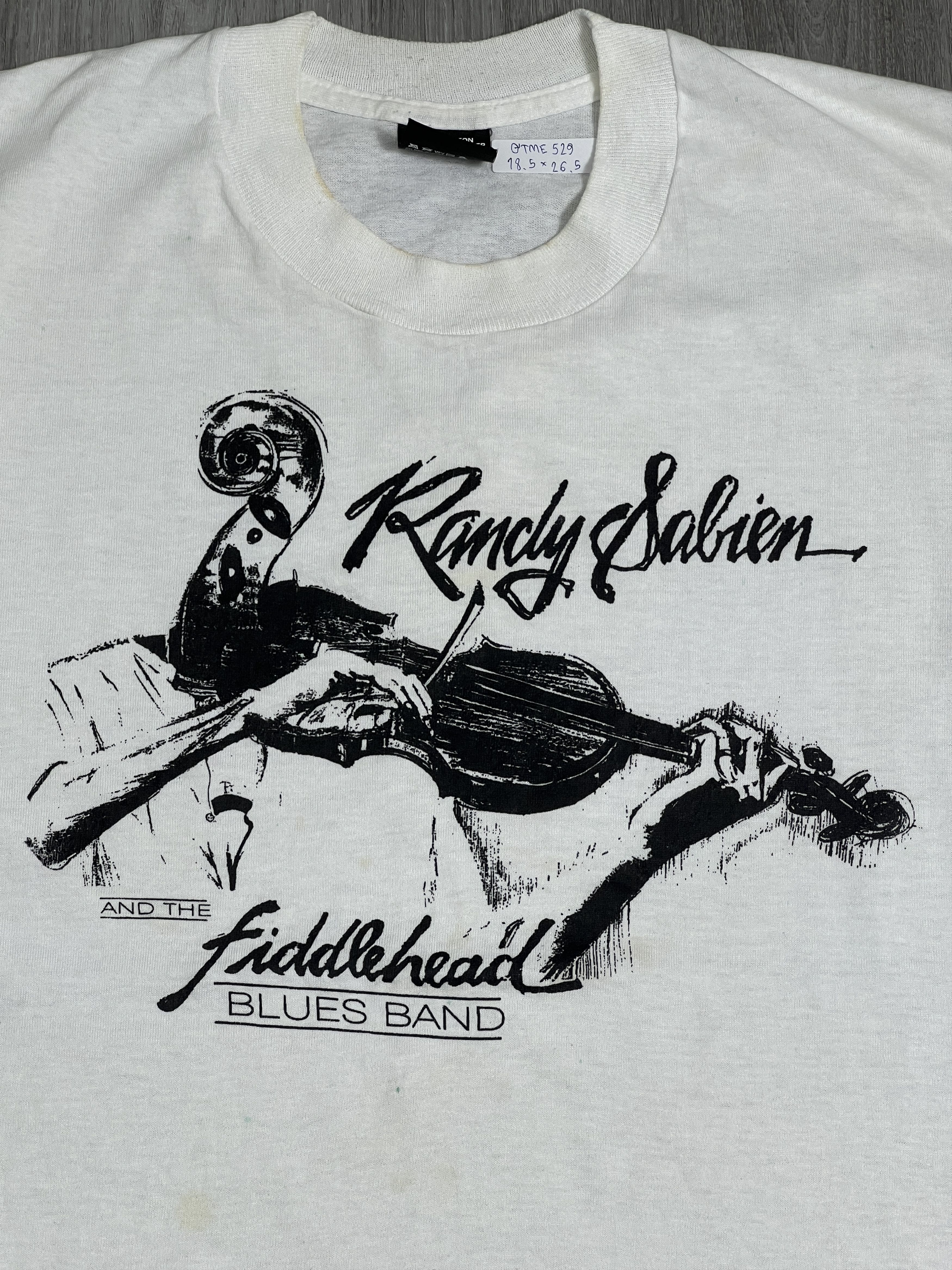 Band Tees × Vintage Vintage 90s Randy Sabien Graphic Band Tee (M) GTME529 Size US M / EU 48-50 / 2 - 2 Thumbnail