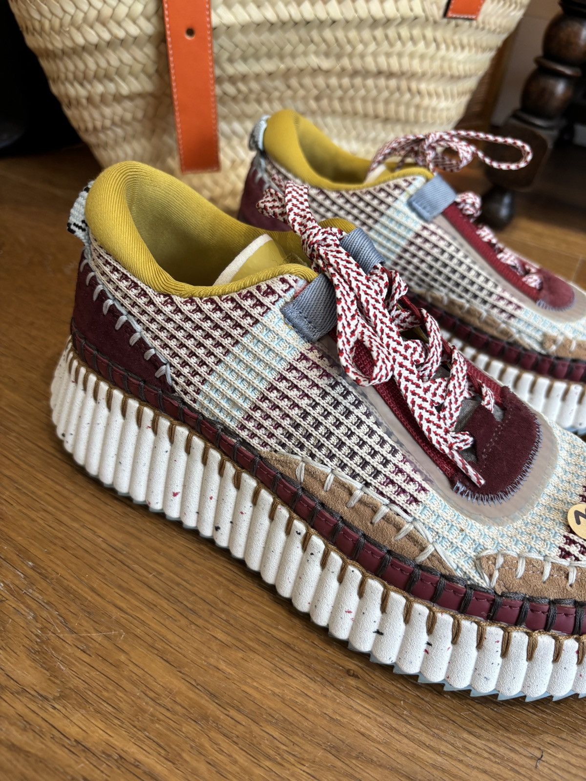 Chloe Chloé Nama sneakers mesh colorful Size US 7 / IT 37 - 6 Thumbnail
