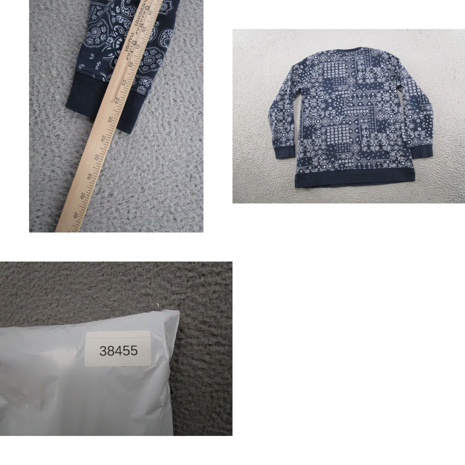 Lands' End Lands' End Paisley Crewneck Sweatshirt Womens Size S Blue Pullover Shirt Activewear Vintage No Size S / US 4 / IT 40 - 8 Thumbnail