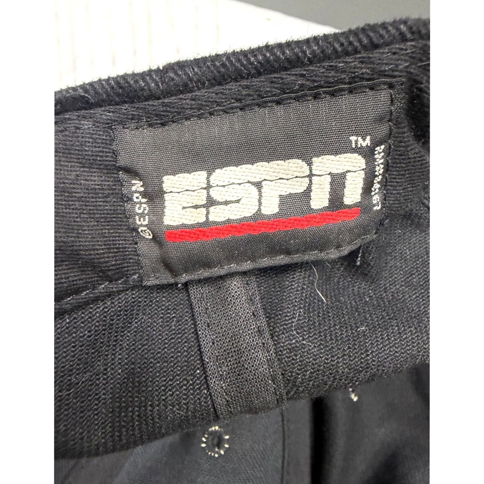 Vintage ESPN Baseball Hat Mens Black Embroidered Total Sports Network Strapback OSFM Size ONE SIZE - 8 Thumbnail