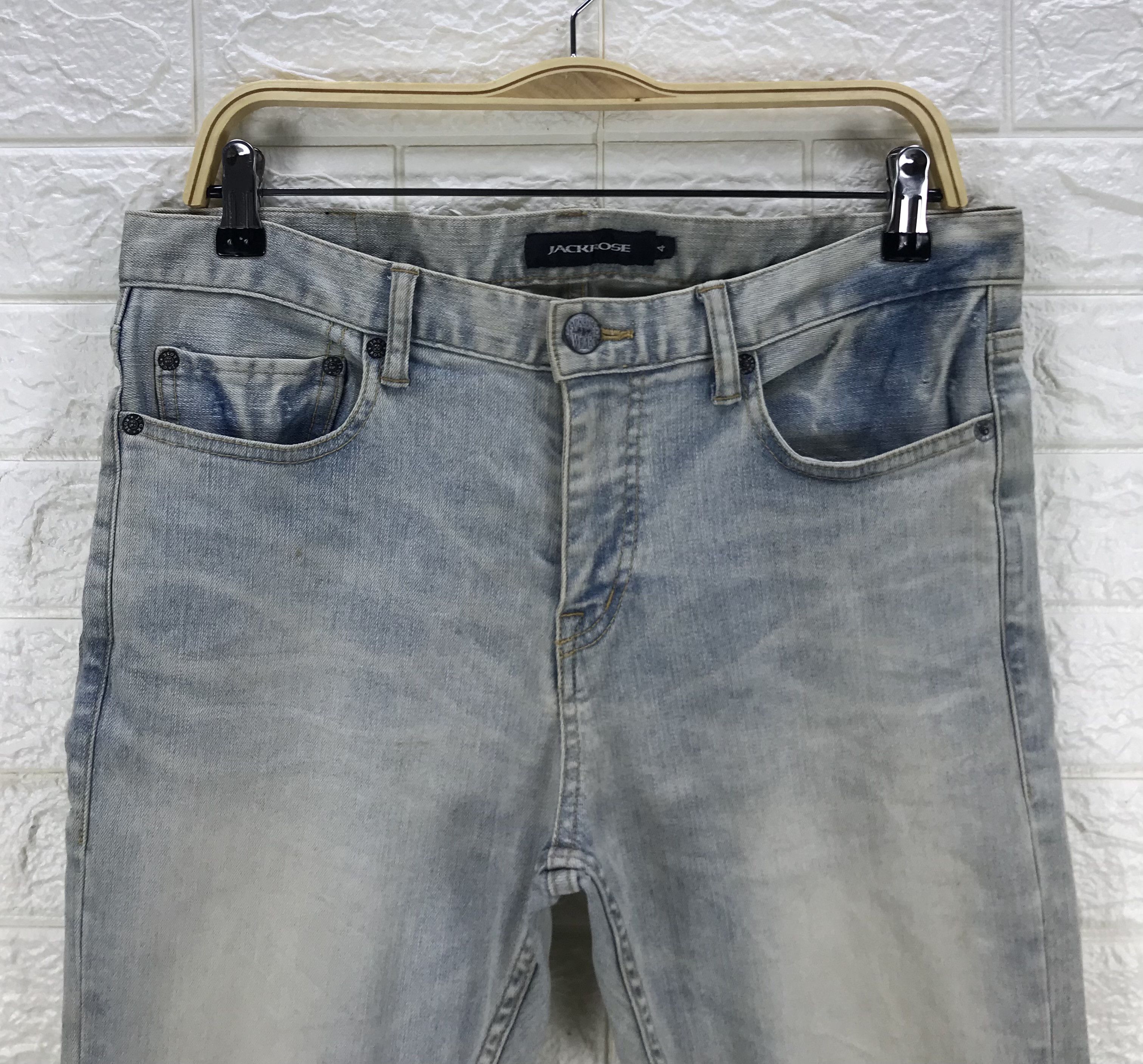 JACKROSE Vintage Jack Rose Light Wash Skinny Jeans Size US 32 / EU 48 - 2 Thumbnail