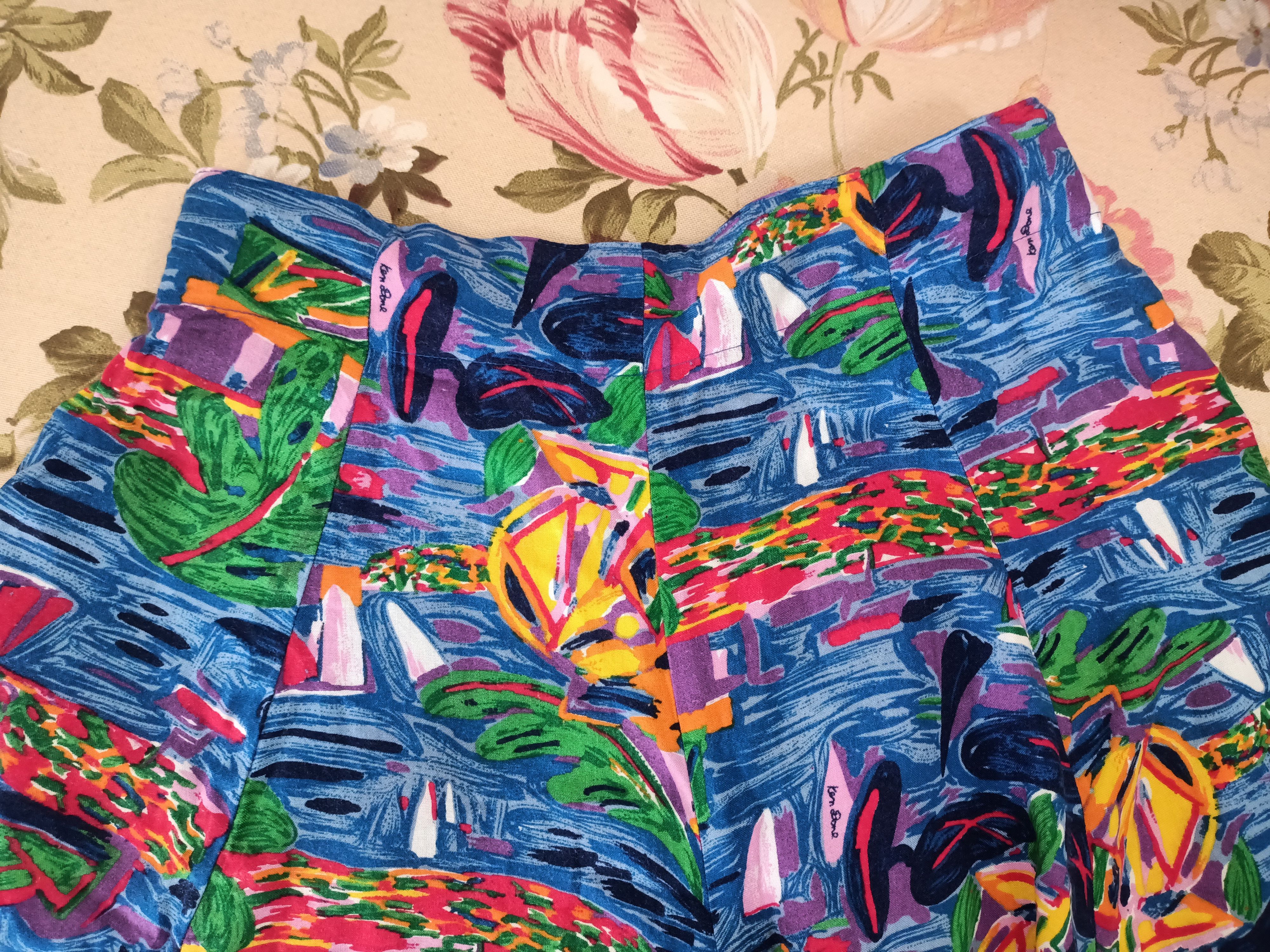 Vintage Vintage Rare Art To Wear by Ken Done short pants skirt style Size 28" / US 6 / IT 42 - 7 Thumbnail