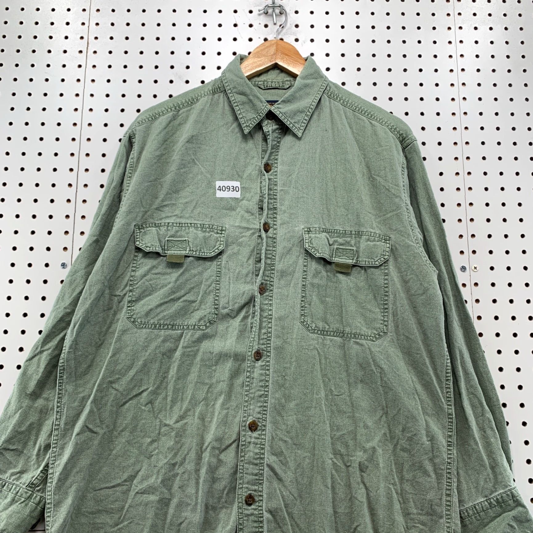 Vintage Vintage Woolrich Outdoor Shirt Men Medium Green Utility Hunt Military 23x30 Size US M / EU 48-50 / 2 - 4 Thumbnail