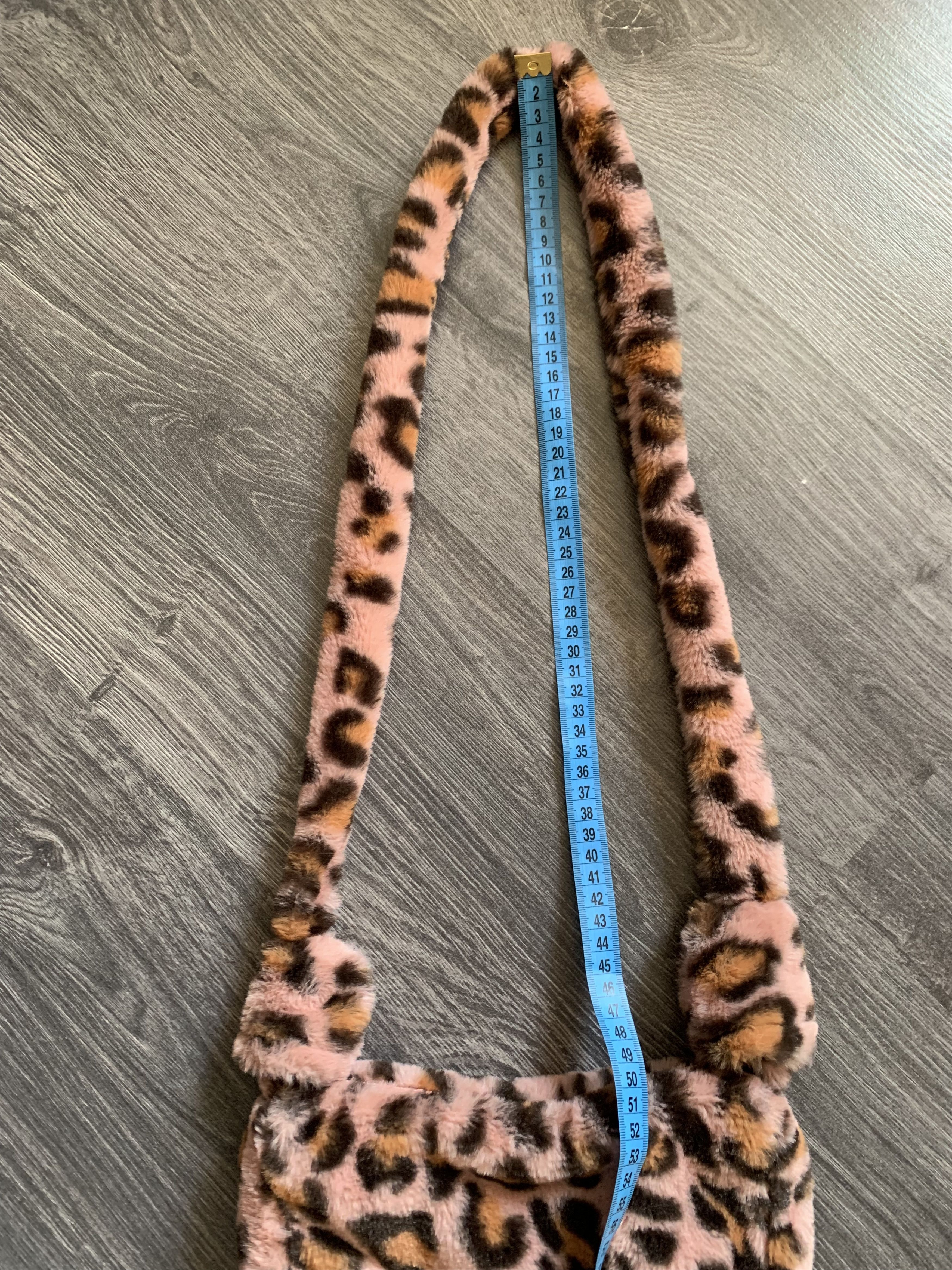 Japanese Brand × Vintage Y2K PINK LEOPARD FAUX FUR SHOULDER MINI BAG Size ONE SIZE - 7 Thumbnail