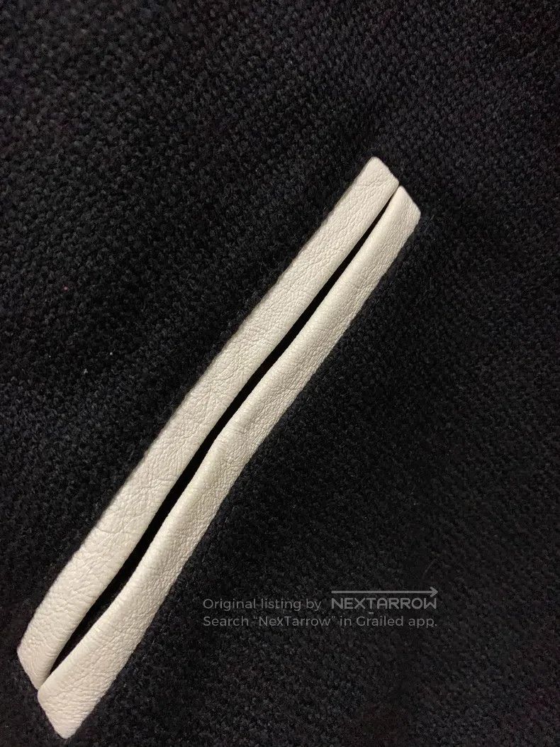 Saint Laurent Paris Saint Laurent Paris Black and White Wool Mixed Leather Bas Size US M / EU 48-50 / 2 - 7 Thumbnail