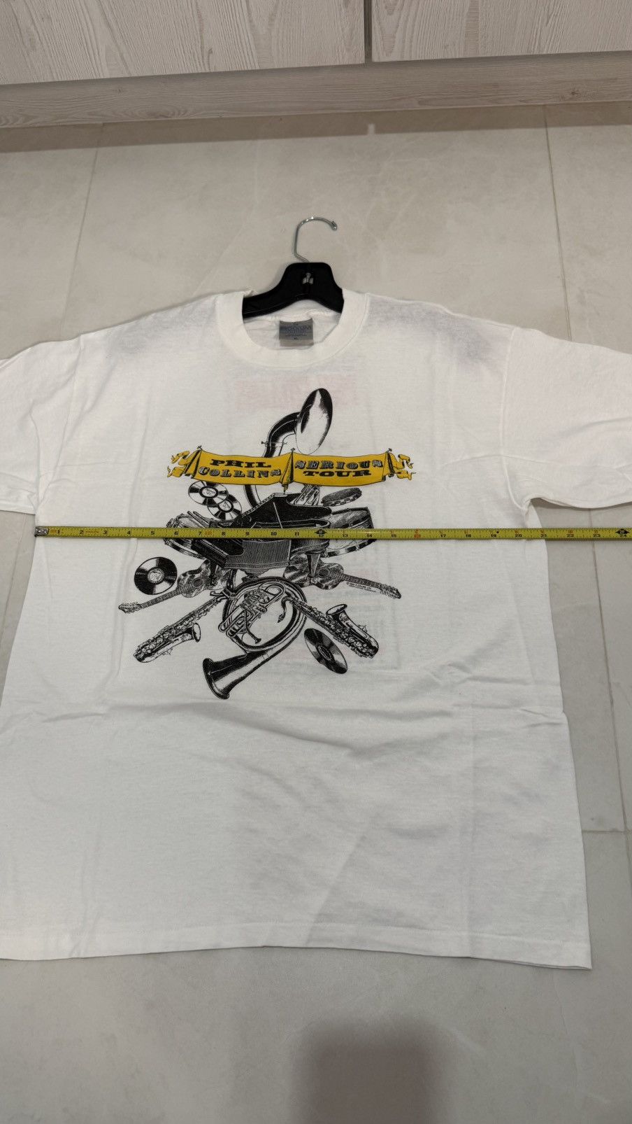 Band Tees ‘90Phil Collins “Serious Tour” TShirt, Size XL Brockum Tag. Size US XL / EU 56 / 4 - 8 Thumbnail