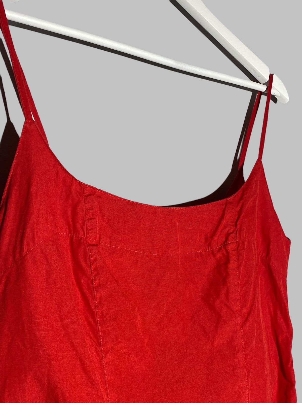 Katharine Hamnett London Vintage 1980s Katharine Hamnett Hot Red Bustier Dress Size M / US 6-8 / IT 42-44 - 6 Thumbnail