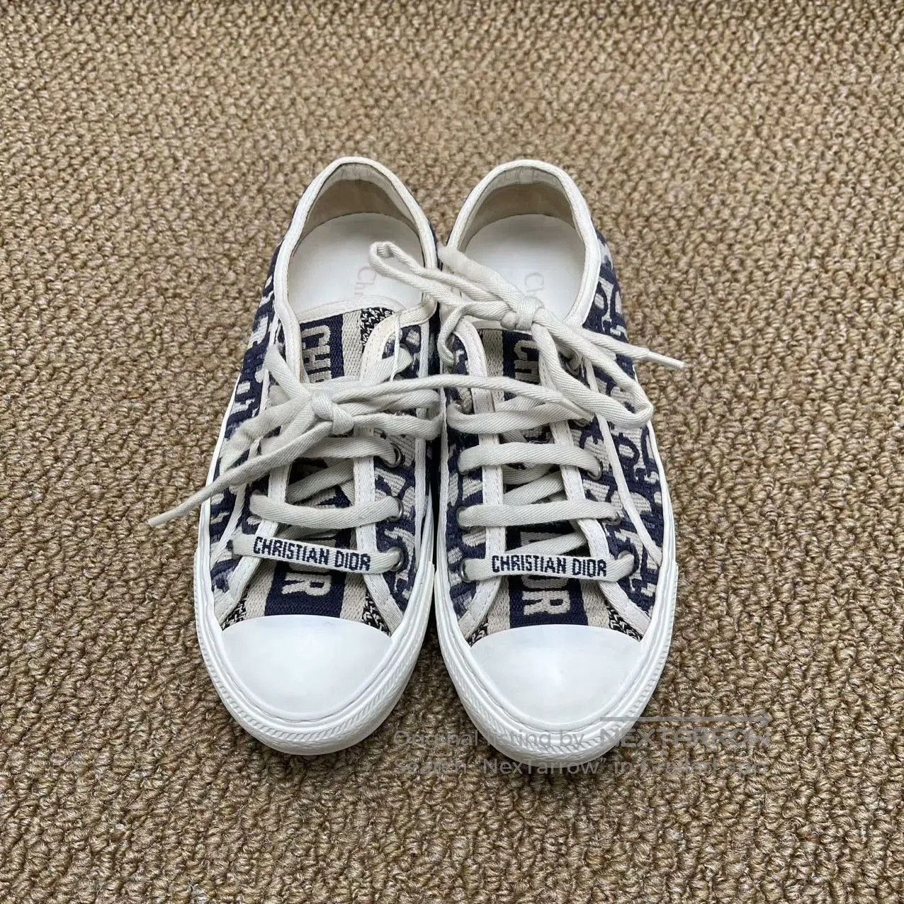 Dior White Dior Monogram Board Shoes. Size US 4 / IT 34 - 1 Thumbnail