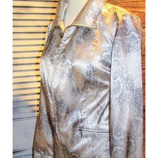 Other Weekends by Chico’s Sz 0 Snakeskin Pattern Jacket Size XS / US 0-2 / IT 36-38 - 1 Thumbnail