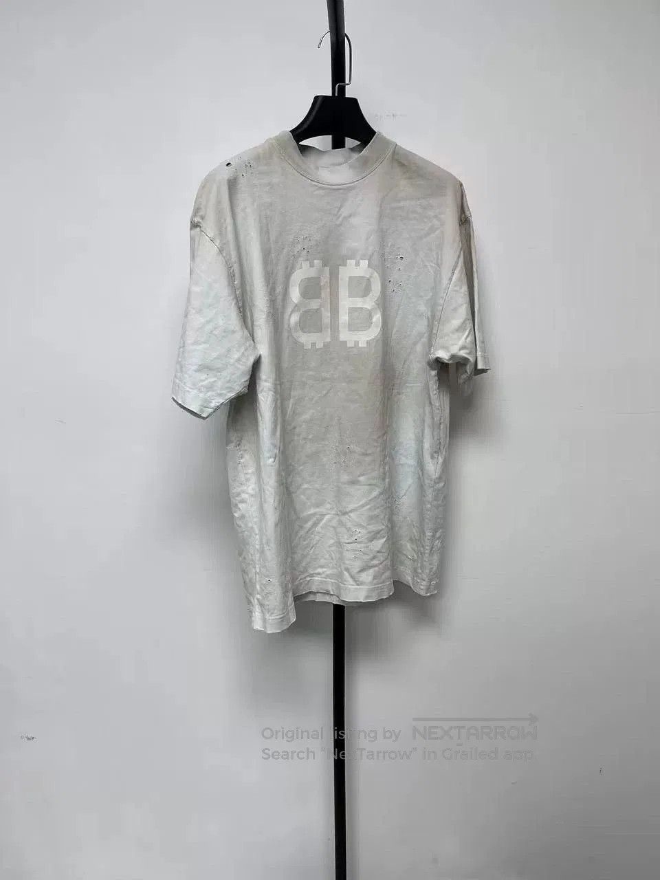 Balenciaga Balenciaga Logo Print Crewneck Short Sleeve T-Shirt. Size XXS / US 00 / IT 34 - 1 Thumbnail