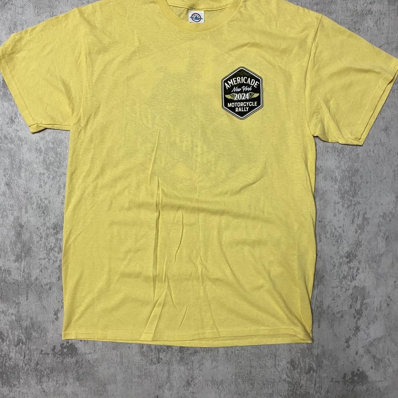 Other Yellow 2024 vintage biker tee #bikerlife Size US L / EU 52-54 / 3 - 1 Thumbnail
