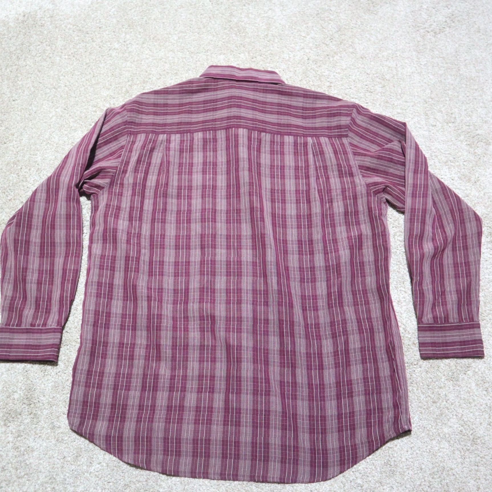 Vintage Saddlebred Shirt Button-Up Oxford Adult Mens L Purple Velvet? Size US XL / EU 56 / 4 - 8 Thumbnail