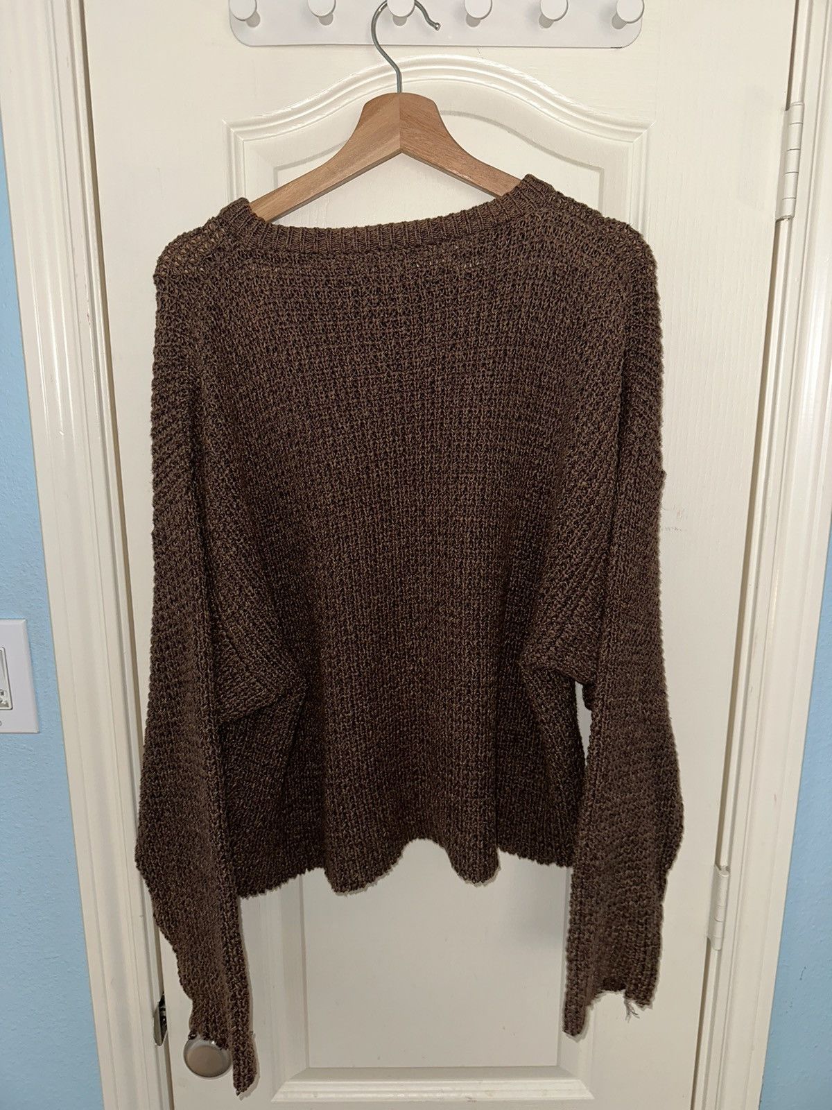 Neiman Marcus Neiman Marcus Cropped Waffle Knit Sweater Size US XL / EU 56 / 4 - 3 Thumbnail