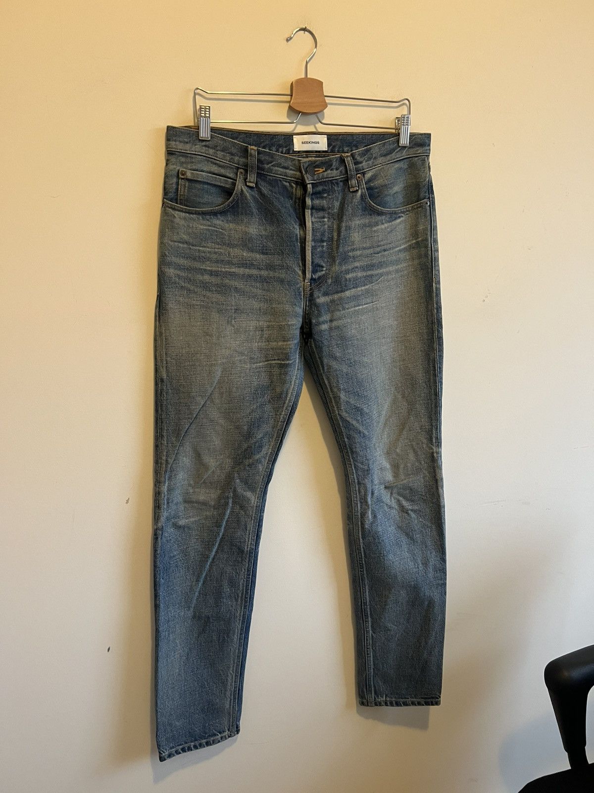 Seekings Seekings Signature Denim Indigo Washed Size US 32 / EU 48 - 1 Thumbnail