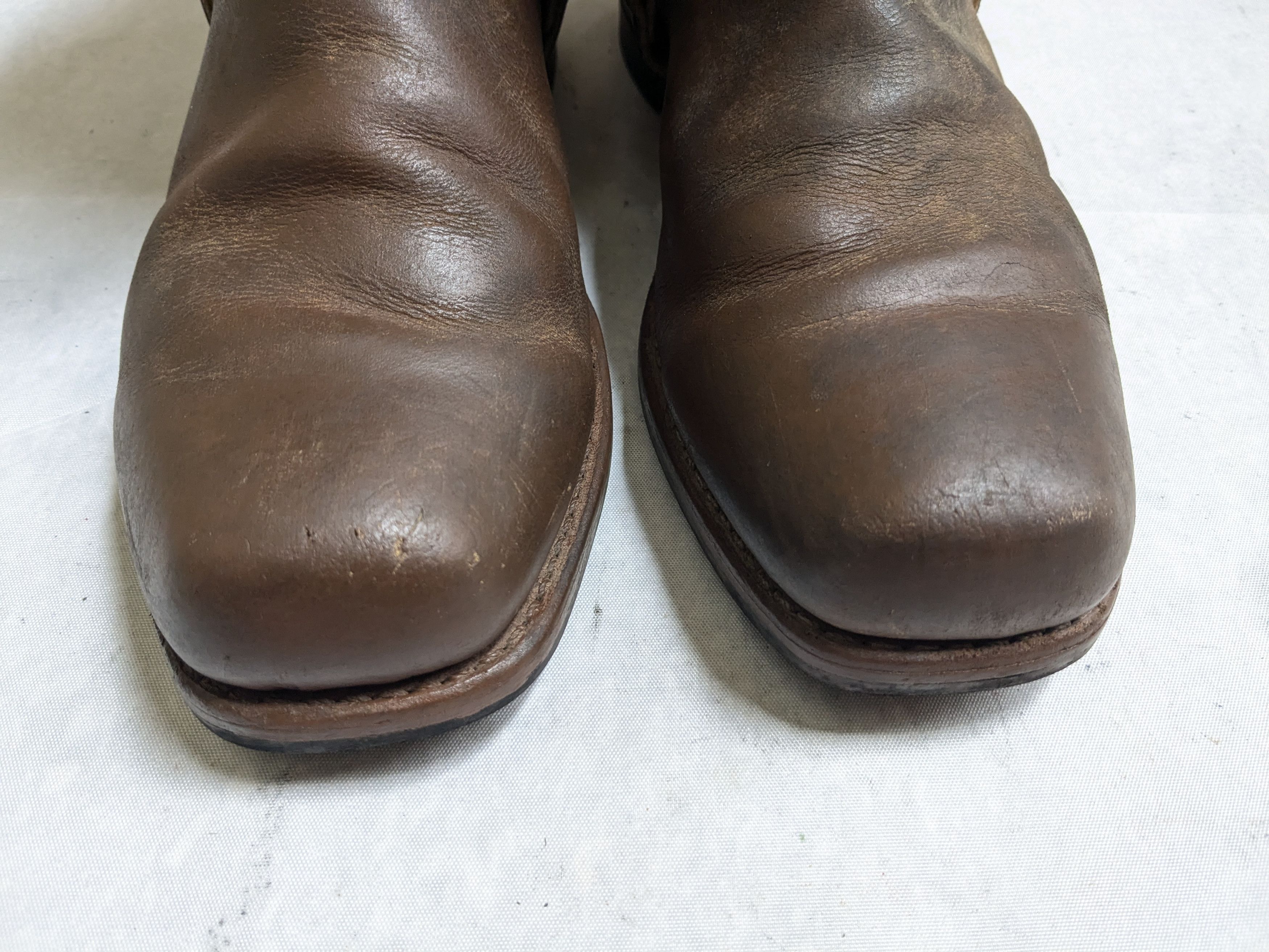Frye Frye Harness Brown Leather 11 M Leather Buckle Punk Size US 11 / EU 44 - 3 Thumbnail