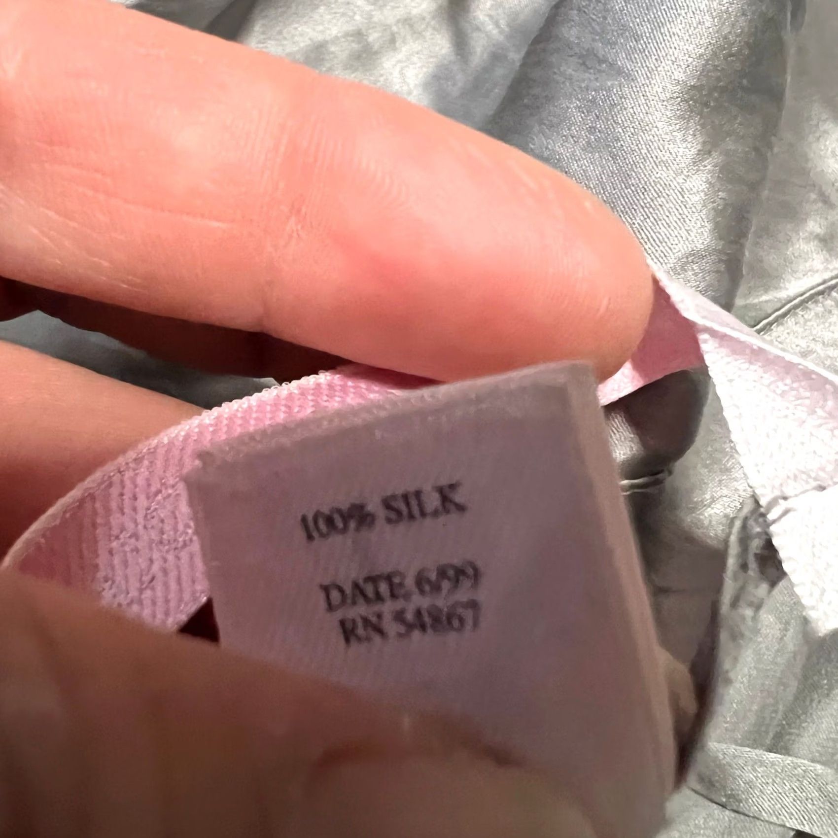 Victoria's Secret Victoria's Secret Dress Womens Large Silk Slip Silver Gray Mini Tank L Dress Slip Womens Silver Gray Short Tank Style Shirt? Size L / US 10 / IT 46 - 8 Thumbnail