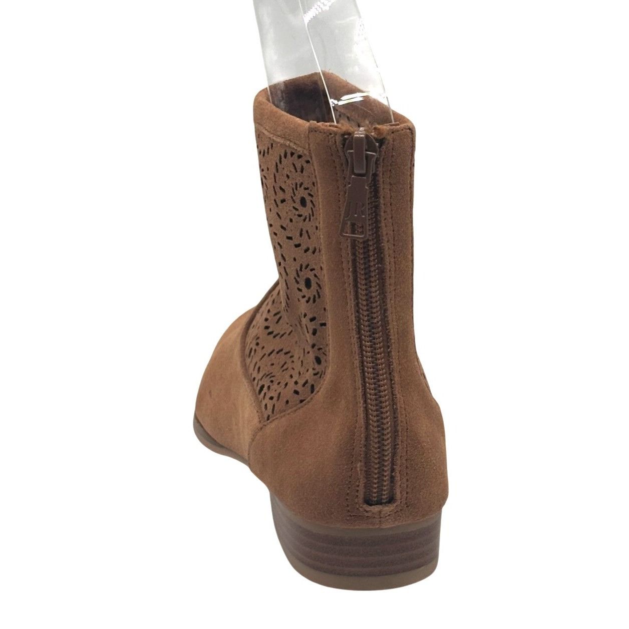Jack Rogers Jack Rogers Floral Cutout Ronnie Suede Booties, Tan, Size 7. Size US 7.5 / IT 37.5 - 14 Thumbnail