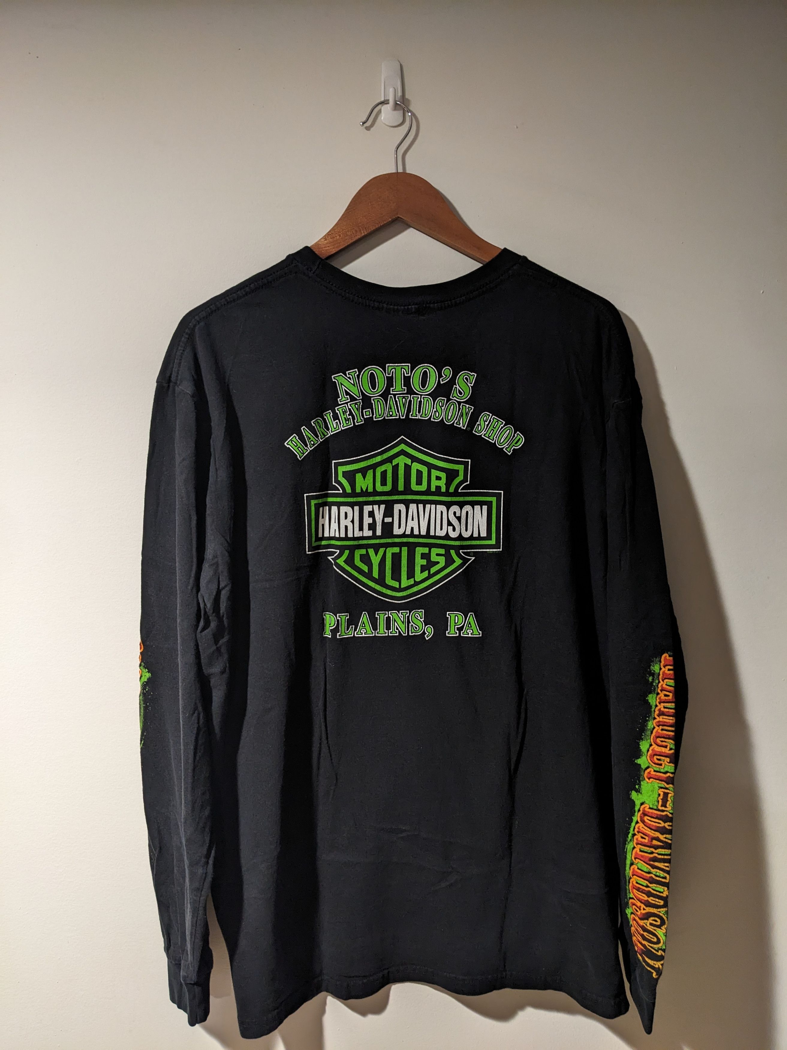 Harley Davidson Vintage 2013 Harley Davidson Motorcycle Clown Long-Sleeve Size US XL / EU 56 / 4 - 9 Thumbnail