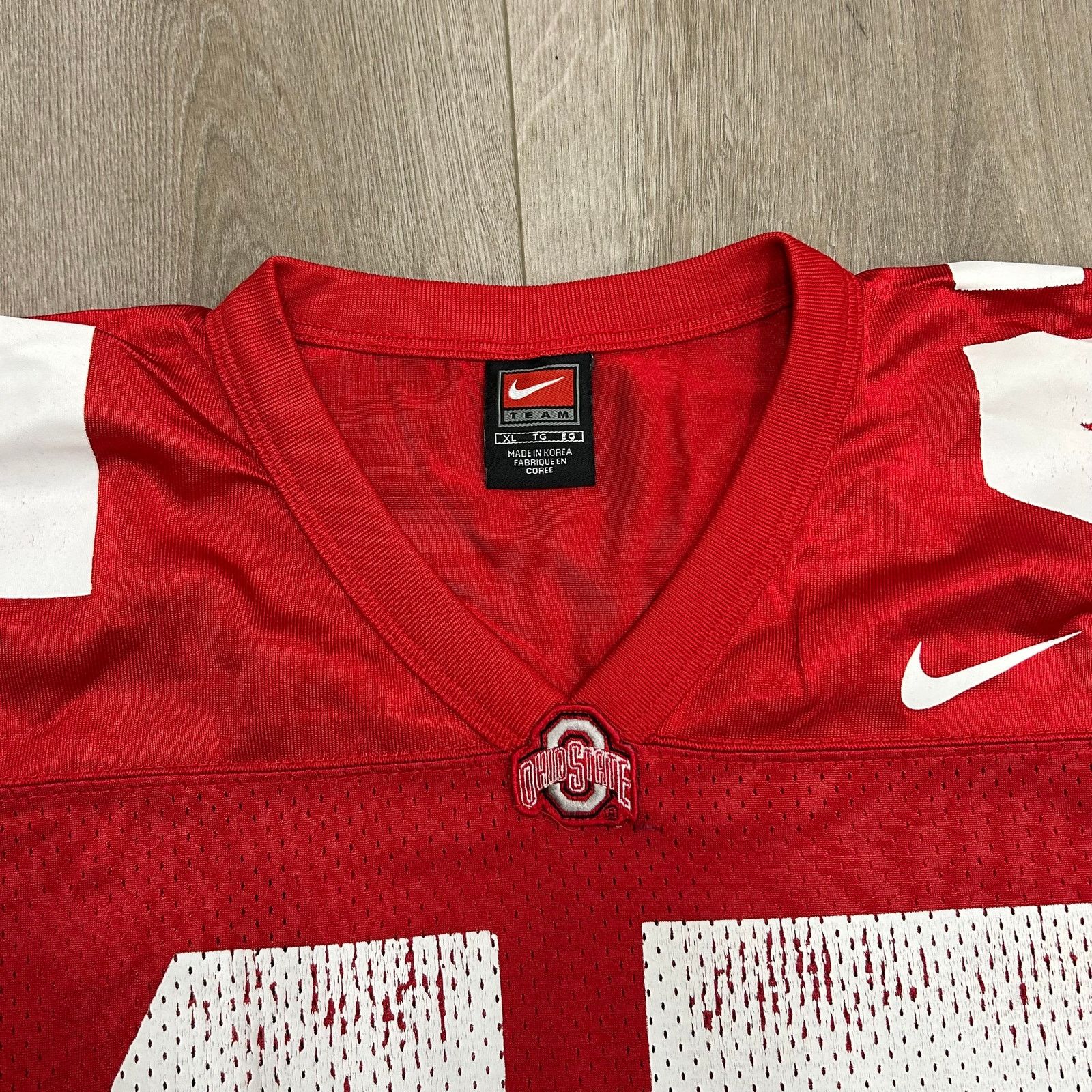 Nike Vintage Nike Ohio State OSU Buckeyes Home Scarlet Jersey XL Size US XL / EU 56 / 4 - 3 Thumbnail