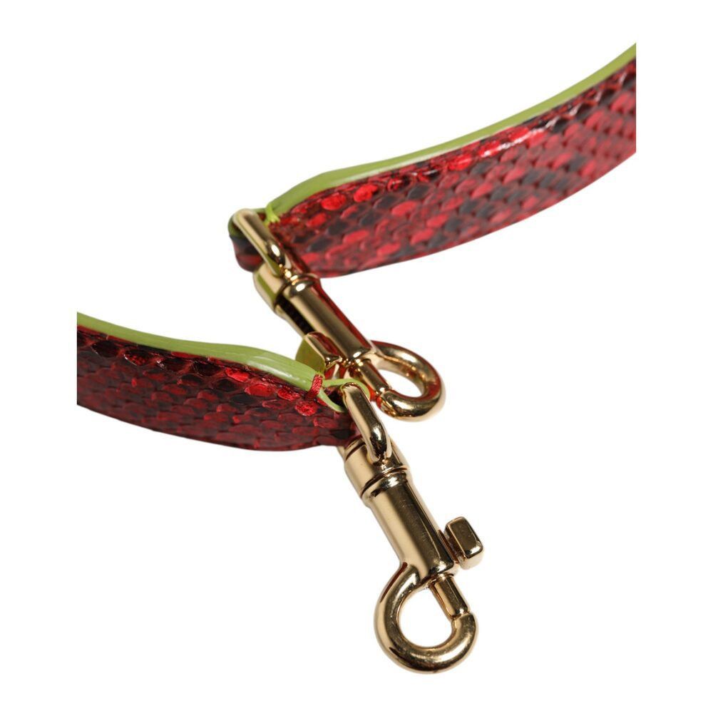 Dolce & Gabbana Dolce & Gabbana Red Exotic Leather Handbag Accessory Shoulde Size ONE SIZE - 3 Thumbnail