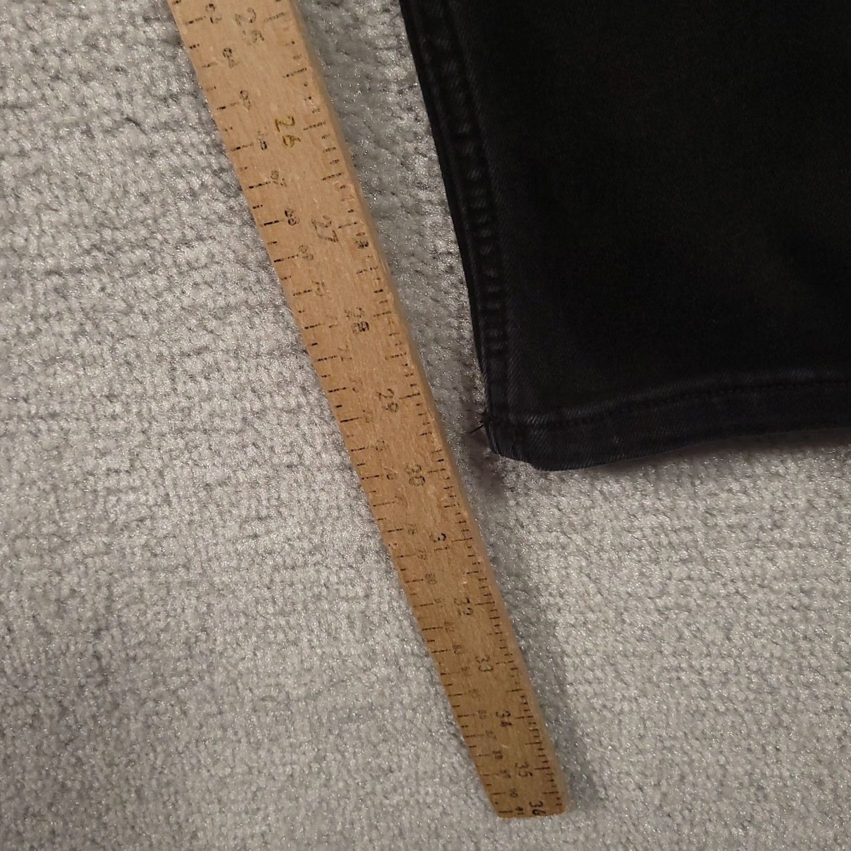 Lee Lee Women's Skinny Jeans Black Denim High Rise 16 Long Slim Fit Jeans Size 38" / US 16 / IT 52 - 5 Thumbnail